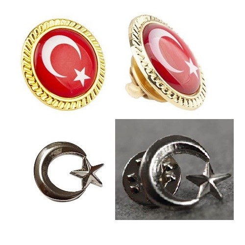 HayalSepeti TÜRK BAYRAĞI ve AYYILDIZ  Yaka Rozeti 2li Set Metal Rozet Klipsli  HayalSepeti TÜRK BAYRAĞI ve AYYILDIZ  Yaka Rozeti 2li Set Metal Rozet Klipsli