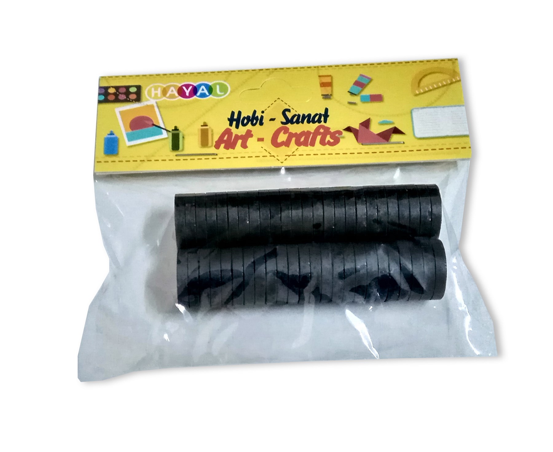 Mıknatıs, Halka Tipi Siyah 50adet Mıknatıs, Halka Tipi Siyah 50adet