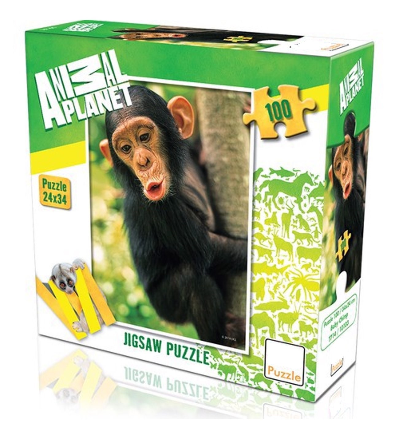 Hayal Sepeti Puzzle Maymun Puzzle 100 Parça 24X34Cm 
