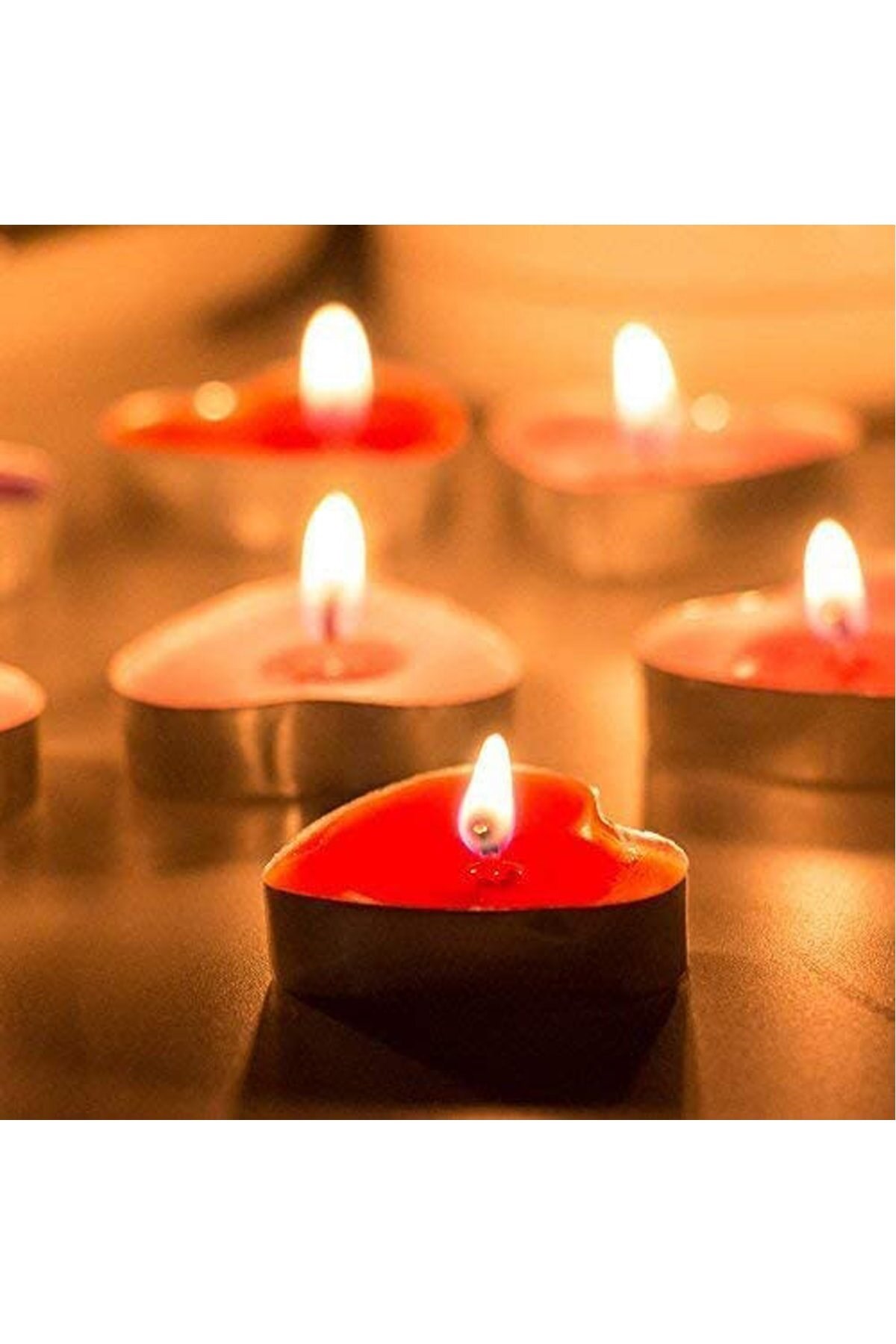 Mum Tea lights  16ad KALP Şekilli Mum Tea lights  16ad KALP Şekilli