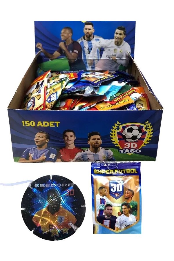 Hayal Sepeti Yeni 3D Futbol Tasoları Son Transfer 150 Adet 3D Futbol Taso 3 Boyutlu Tasolar
