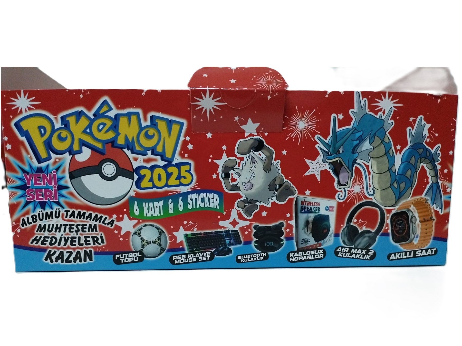 Hayal Sepeti Pokemon Yeni BÜYÜK Kutu 2025 288 kart + 288 sticker  Orjinal Oyun Kartı 288 Adet Hayal Sepeti Pokemon Yeni BÜYÜK Kutu 2025 288 kart + 288 sticker  Orjinal Oyun Kartı 288 Adet