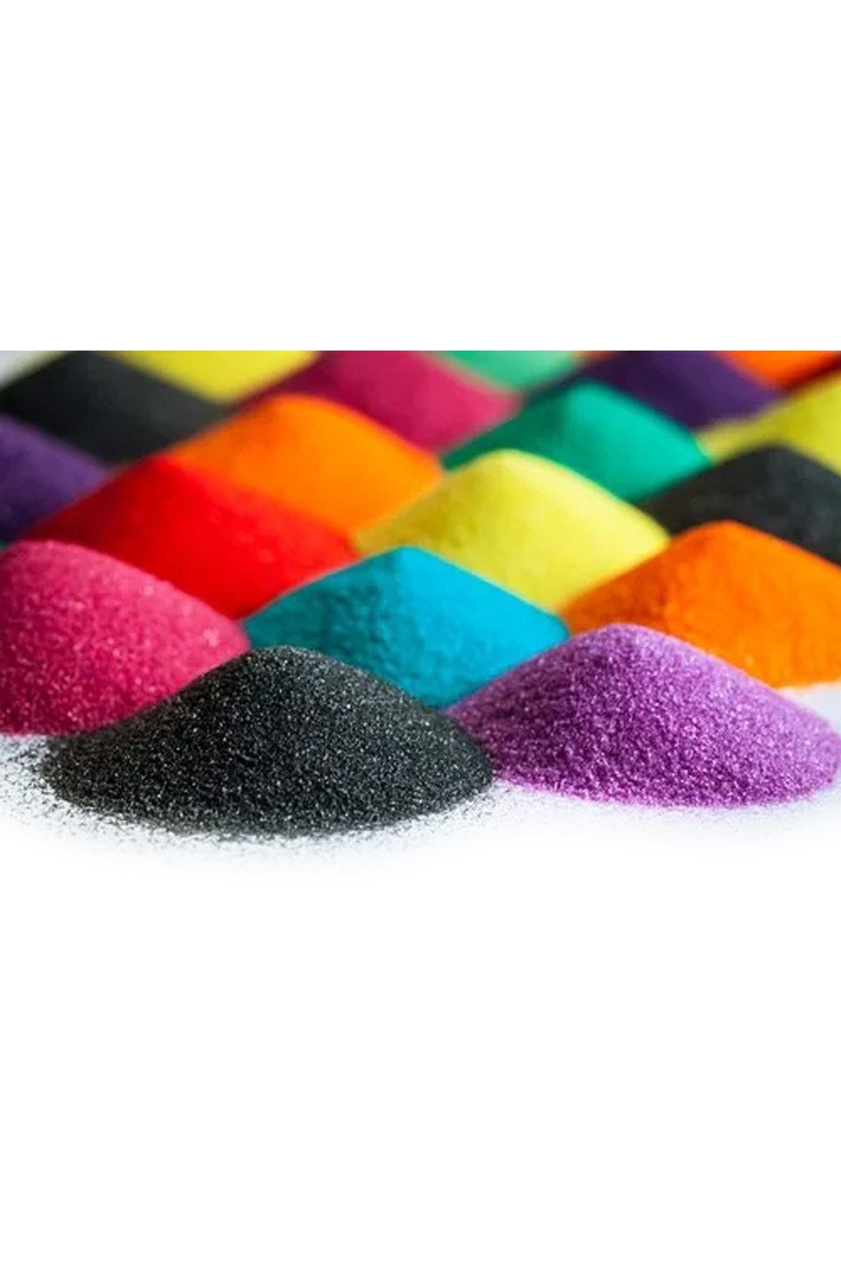 Kum Boyama Kumu - İnce Kum - SEÇENEKLİ 12 Renk - 500 Gr