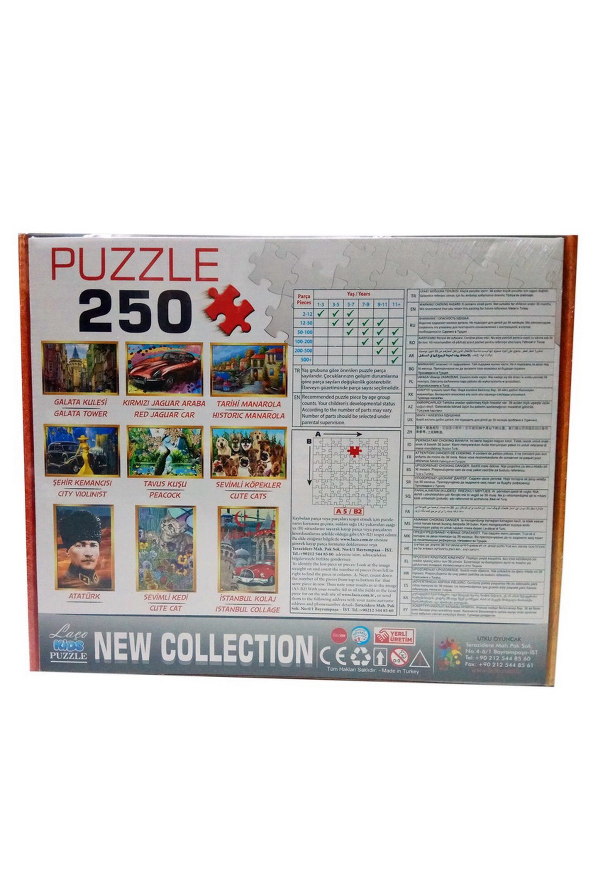 250 Parça Galata Kulesi Puzzle Yapboz 250 Parça Galata Kulesi Puzzle Yapboz