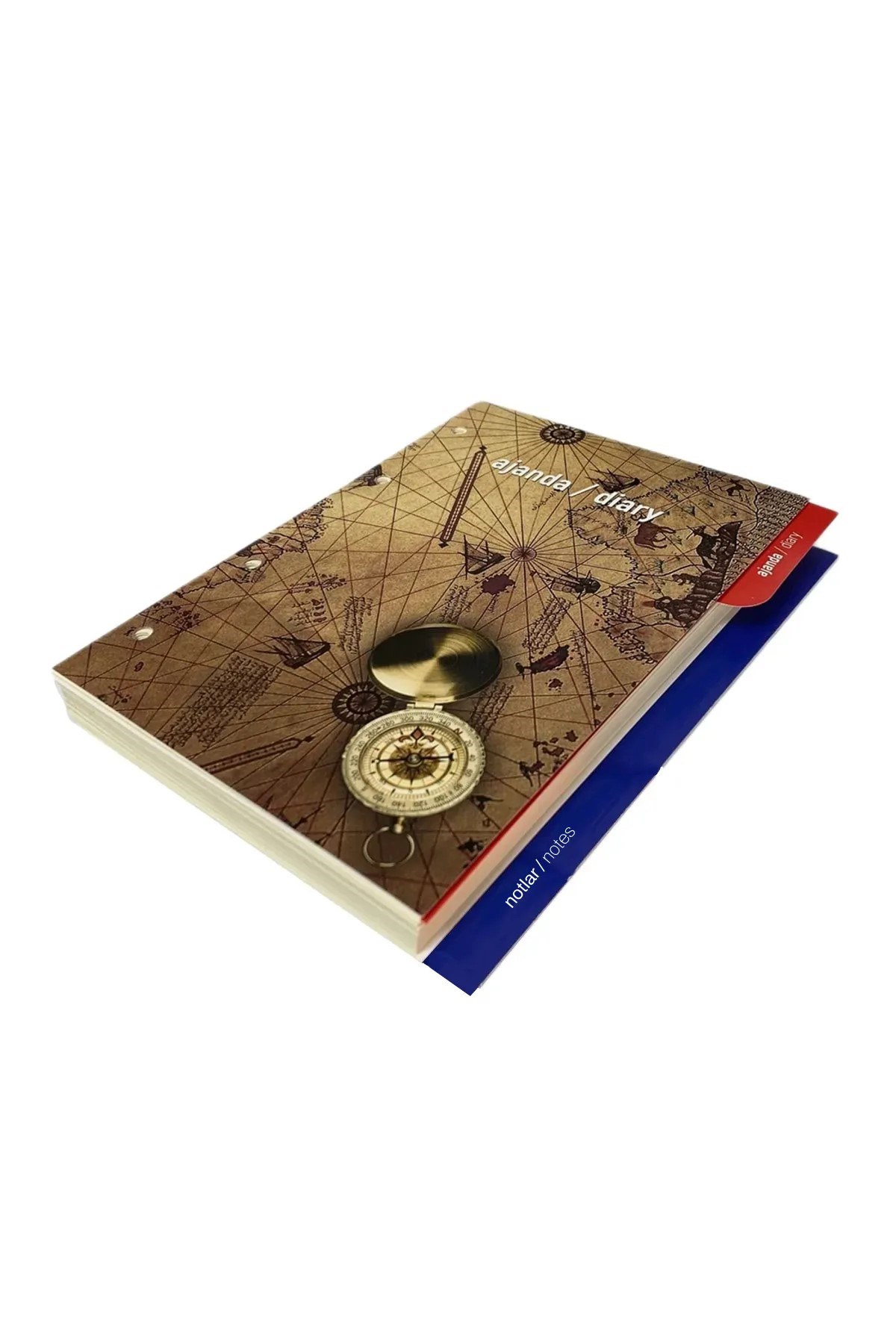 Hayal Sepeti 2025 Organizer Ajanda Yedeği 4 Delikli A5 Tarihli Çizgili Blok Ivory Kağıt 15x21 Cm