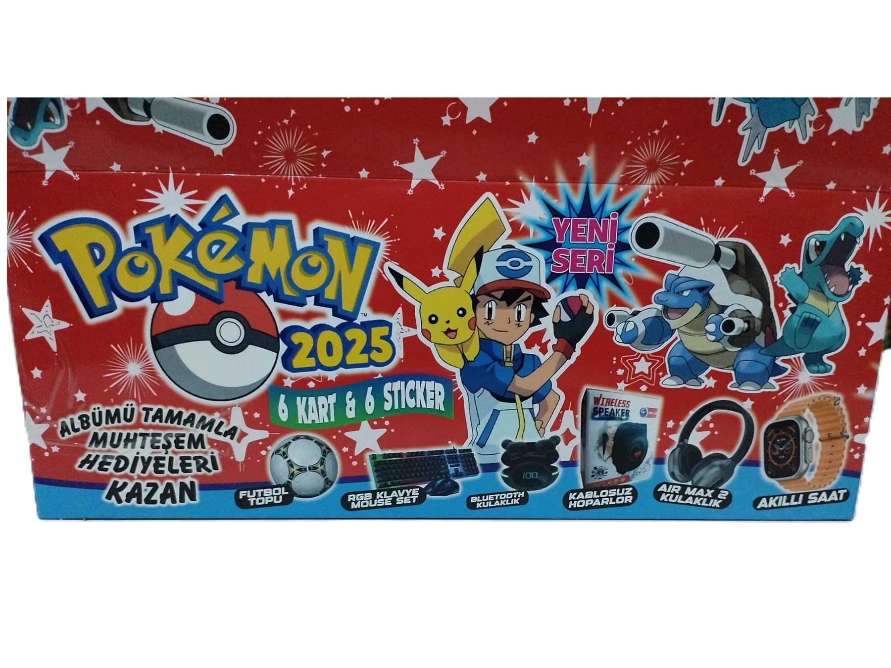 Hayal Sepeti Pokemon Yeni BÜYÜK Kutu 2025 288 kart + 288 sticker  Orjinal Oyun Kartı 288 Adet Hayal Sepeti Pokemon Yeni BÜYÜK Kutu 2025 288 kart + 288 sticker  Orjinal Oyun Kartı 288 Adet