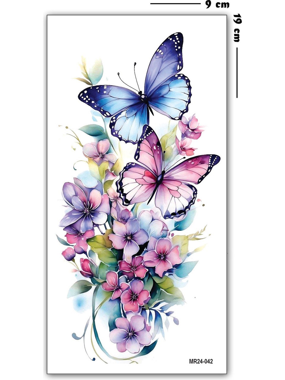 Hayal Sepeti Geçici Dövme 9,5x19CM Tattoo Minimal Tattoo Aksesuar Şık  RENKLİ KELEBEKLER MODELİ Hayal Sepeti Geçici Dövme 9,5x19CM Tattoo Minimal Tattoo Aksesuar Şık  RENKLİ KELEBEKLER MODELİ