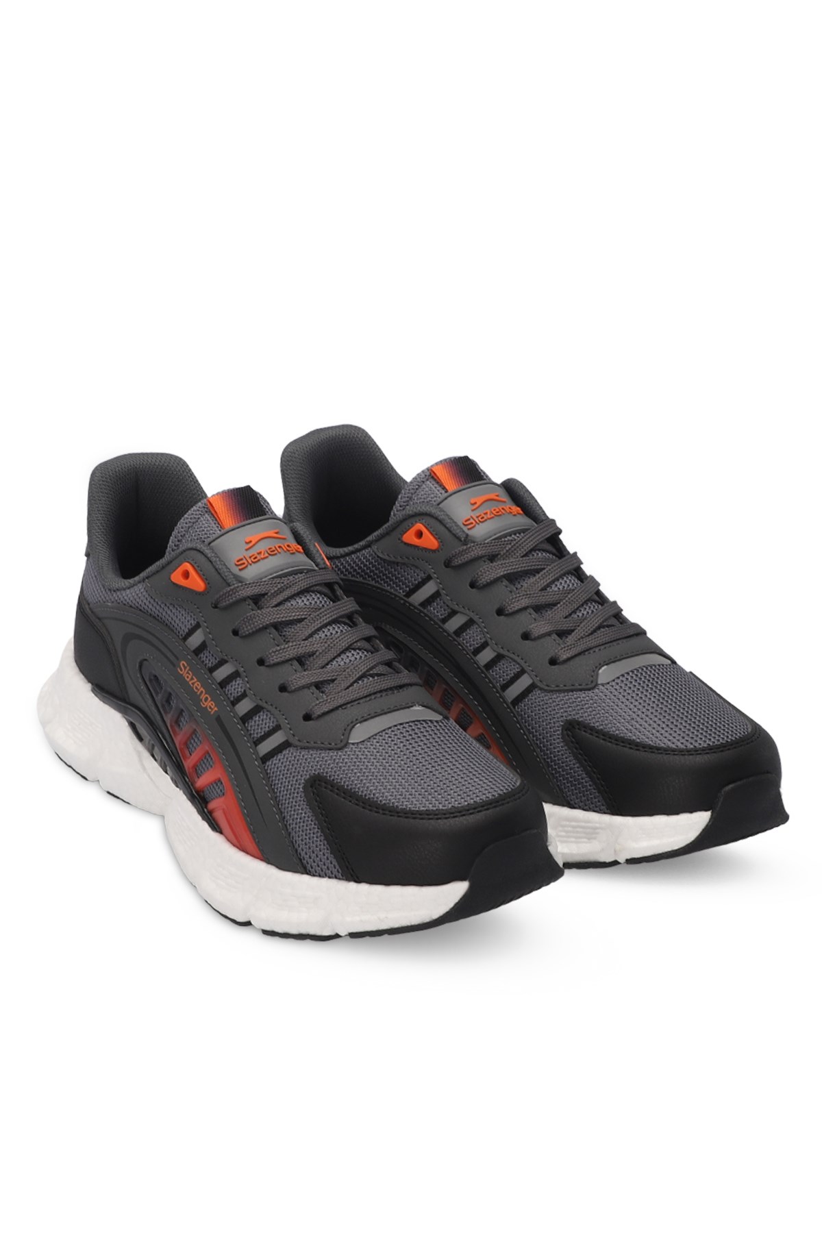 Slazenger ZIPLINE Erkek Koyu Gri / Turuncu Koşu & Yürüyüş Spor Ayakkabısı SA24RE088 Slazenger ZIPLINE Erkek Koyu Gri / Turuncu Koşu & Yürüyüş Spor Ayakkabısı SA24RE088