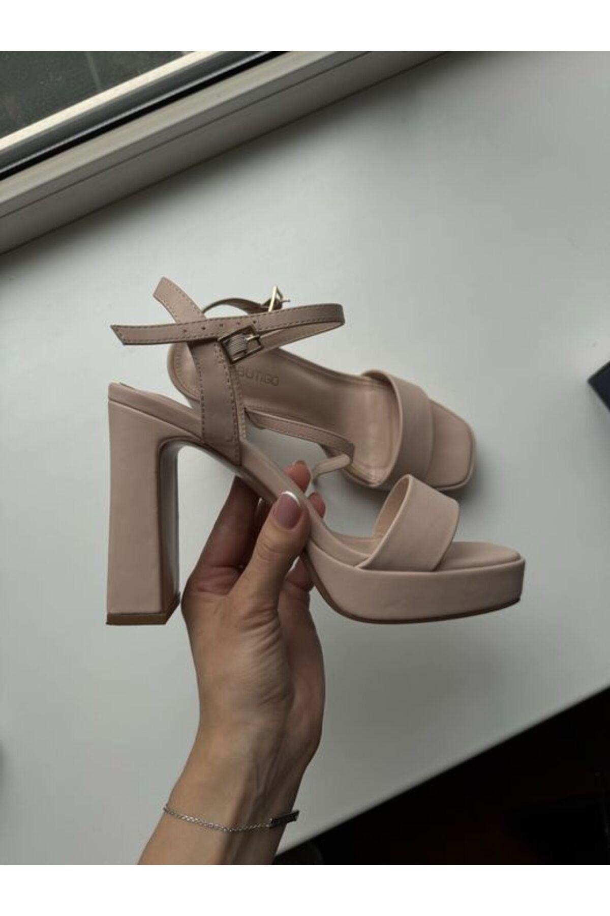 Butigo Kadın Sandalet Topuklu Nude 101380624 INT1223Y066 3FX