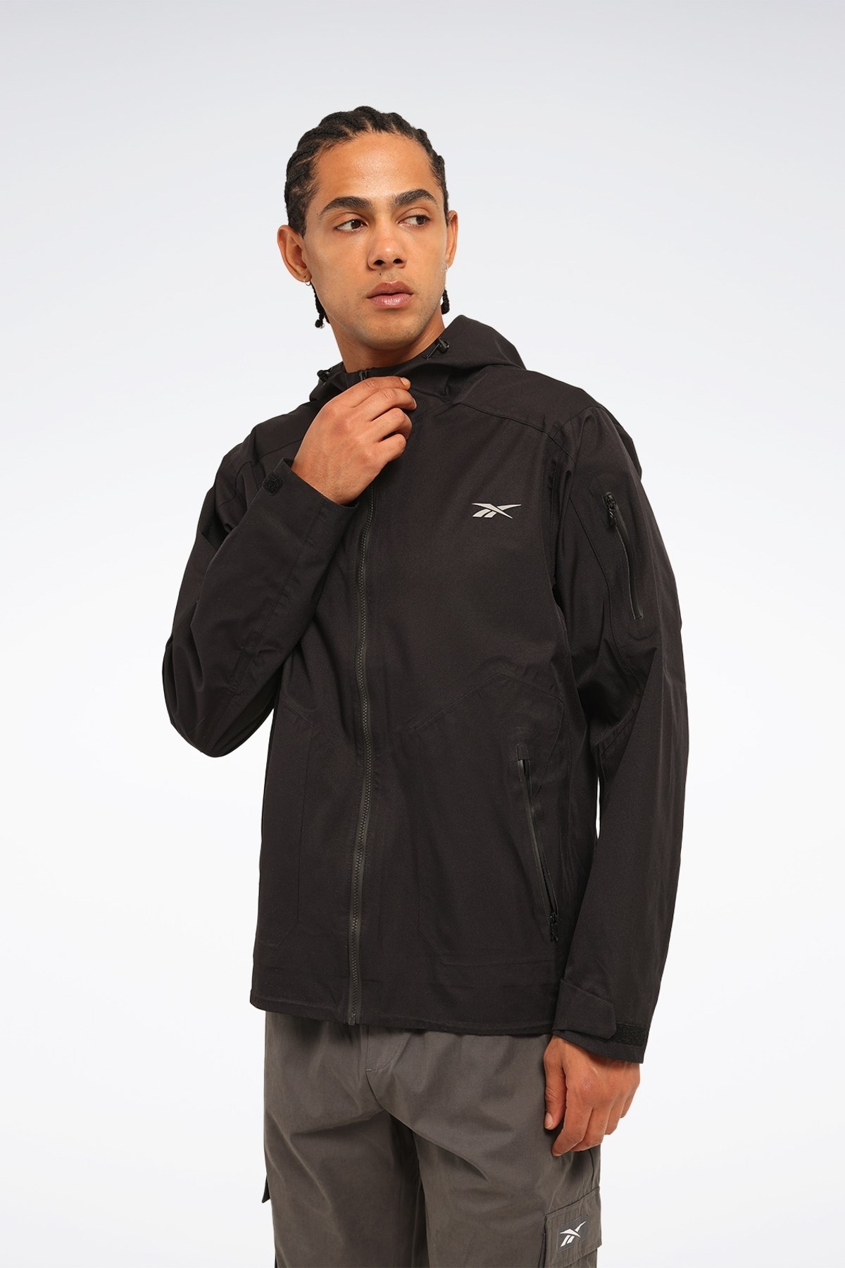 Reebok Maro Jacket Siyah Erkek Yağmurluk MARO JACKET Reebok Maro Jacket Siyah Erkek Yağmurluk MARO JACKET
