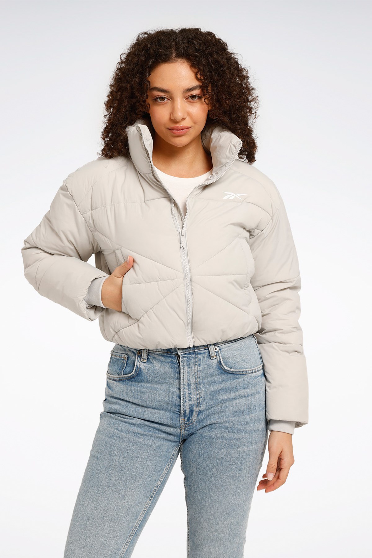 Reebok ALYSSA JACKET Gri Kadın Kısa Kaban ALYSSA JACKET Gri-101972128