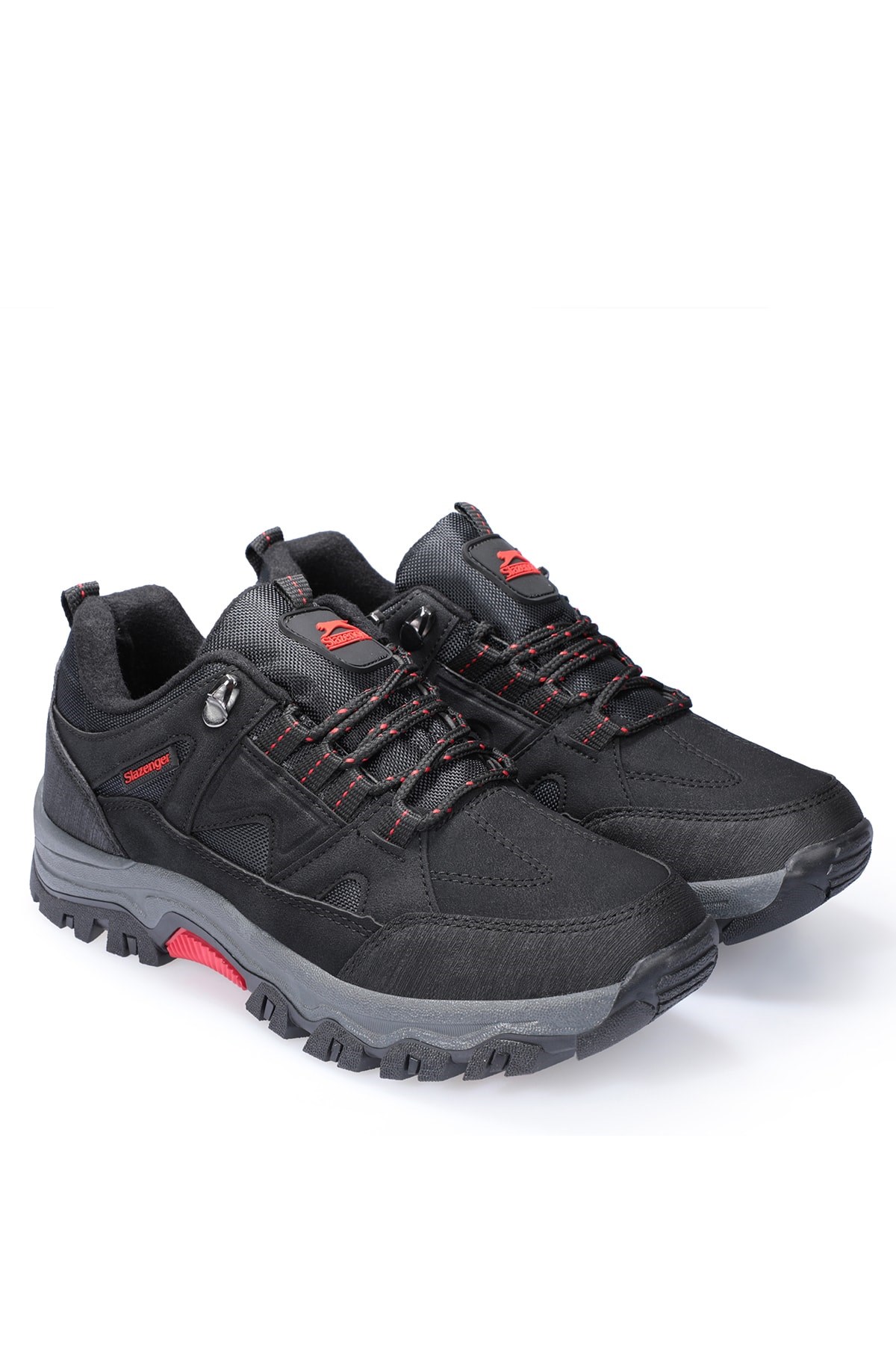 Slazenger Haakon Büyük Beden Erkek Outdoor Ayakkabı Siyah / Siyah Sa22oe098 SA22OE012