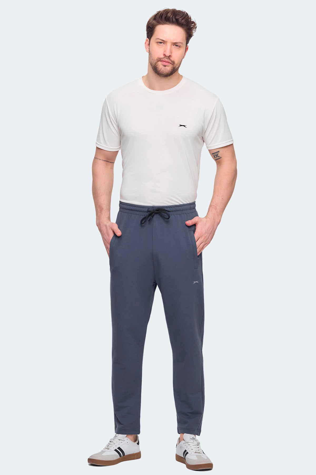 Slazenger JERRY NRM Erkek Eşofman Altı Koyu Gri ST15PE074 Koyu Gri