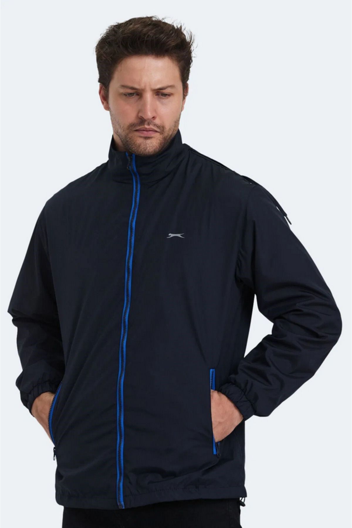 Slazenger RAREN Erkek Yağmurluk Lacivert ST23JE038 Slazenger RAREN Erkek Yağmurluk Lacivert ST23JE038