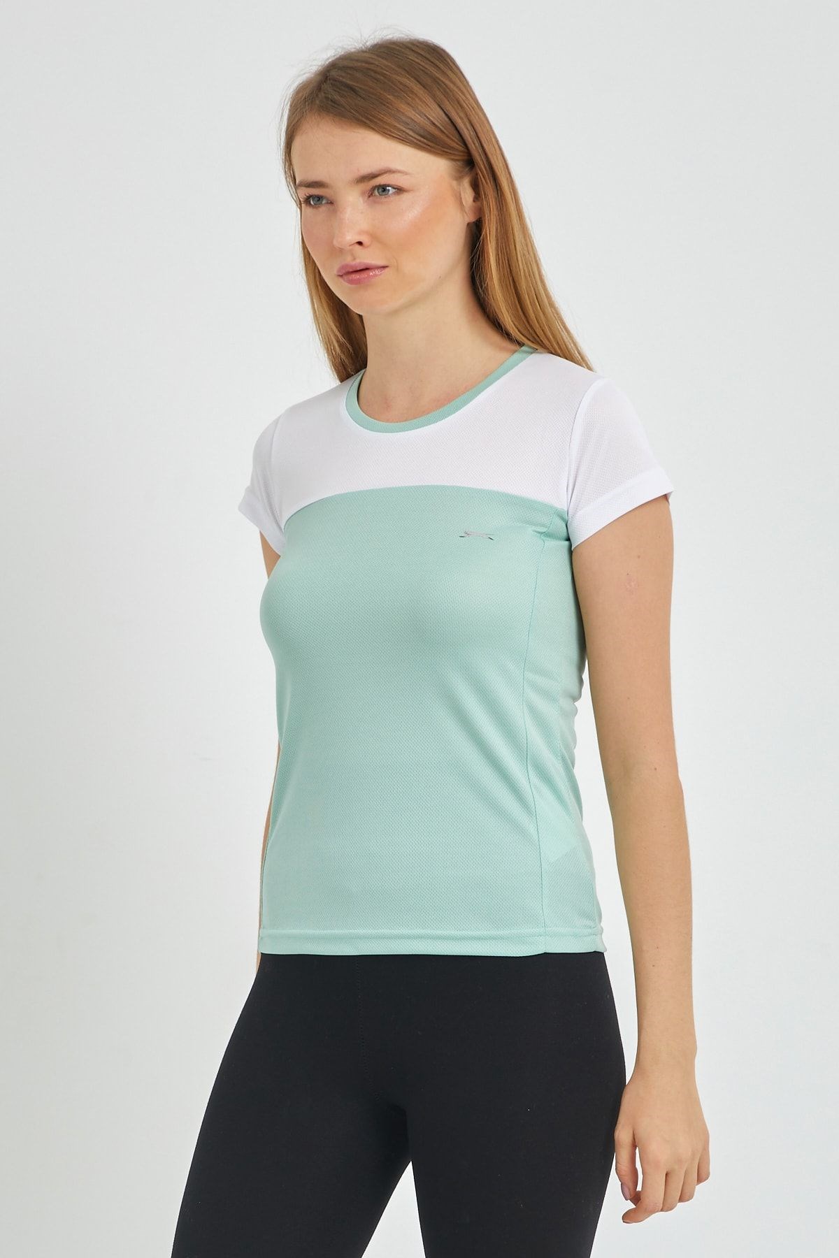 Slazenger Randers I Kadın T-shirt Yeşil St11tk002 ST11TK002