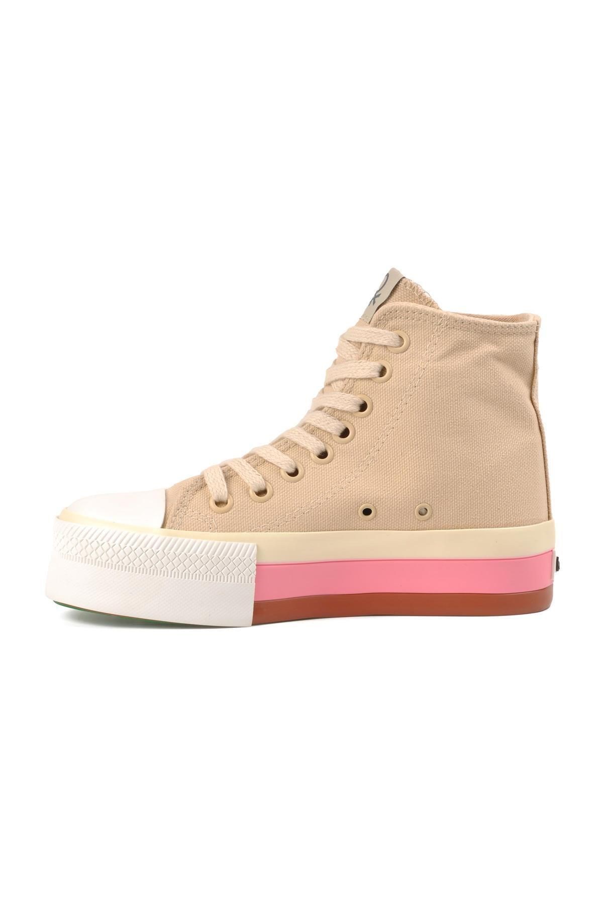Benetton Bn-30944 Kadin Sneaker Spor Ayakkabi-bej 5002996213 Benetton Bn-30944 Kadin Sneaker Spor Ayakkabi-bej 5002996213