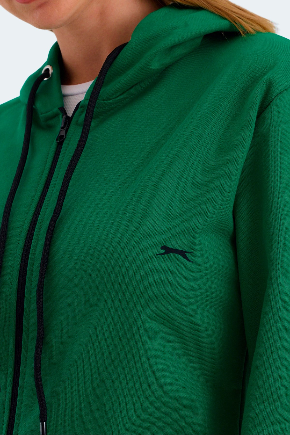 Slazenger KATYA Kadın Fermuarlı Kapüşonlu Cepli Nane Sweatshirt Slazenger KATYA Kadın Fermuarlı Kapüşonlu Cepli Nane Sweatshirt