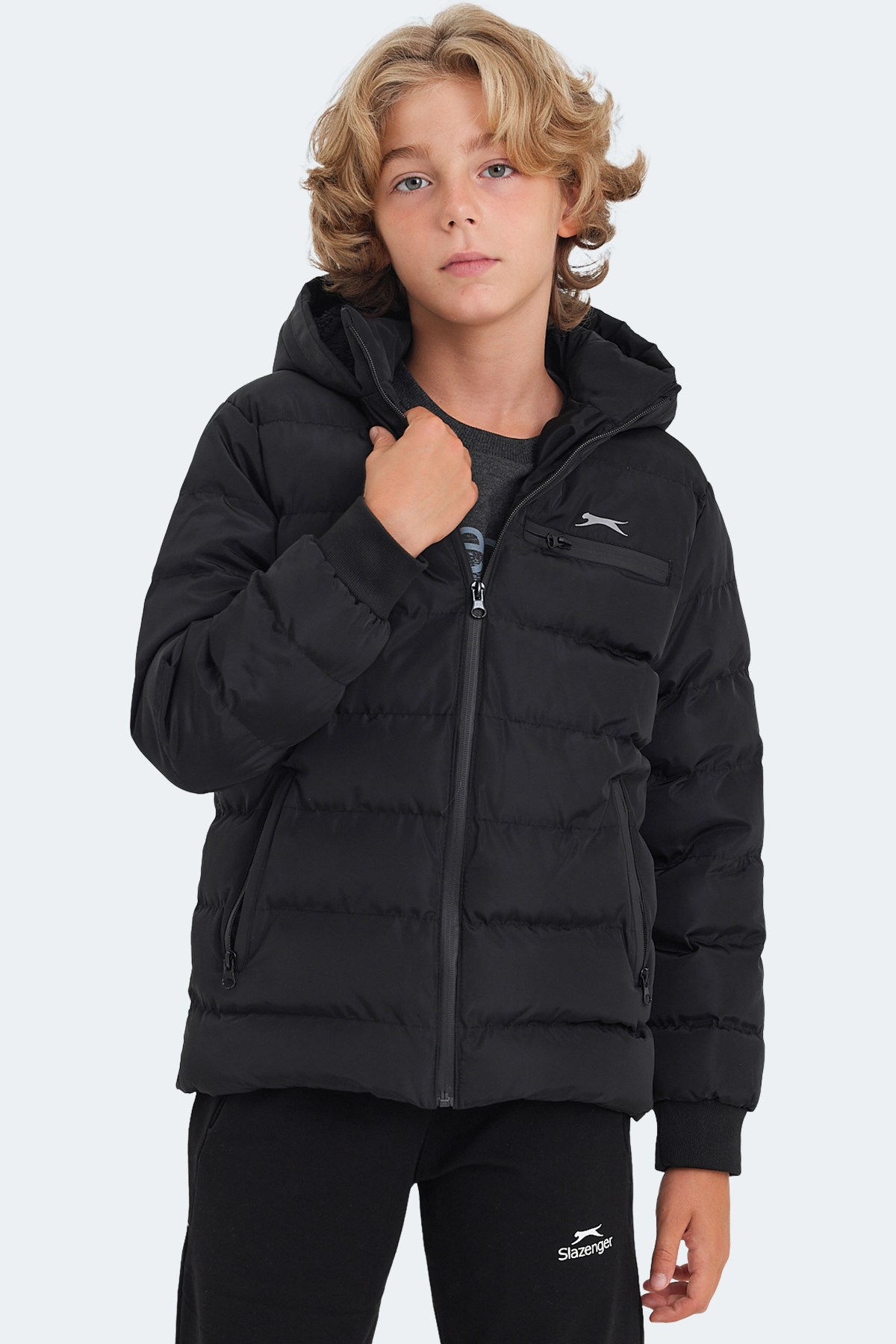 Slazenger CAPTAIN Unisex Çocuk Mont & Kaban Siyah ST23JC025X Slazenger CAPTAIN Unisex Çocuk Mont & Kaban Siyah ST23JC025X