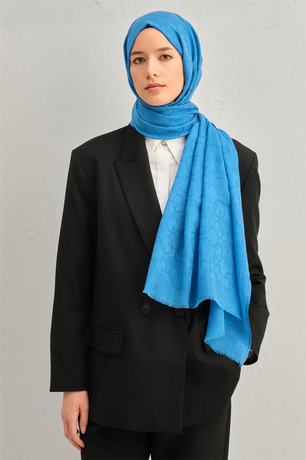 Armine ARMİNE TNSEL YÜN ŞAL 1001-29 S00OA0444347 29-KOYU MAVİ