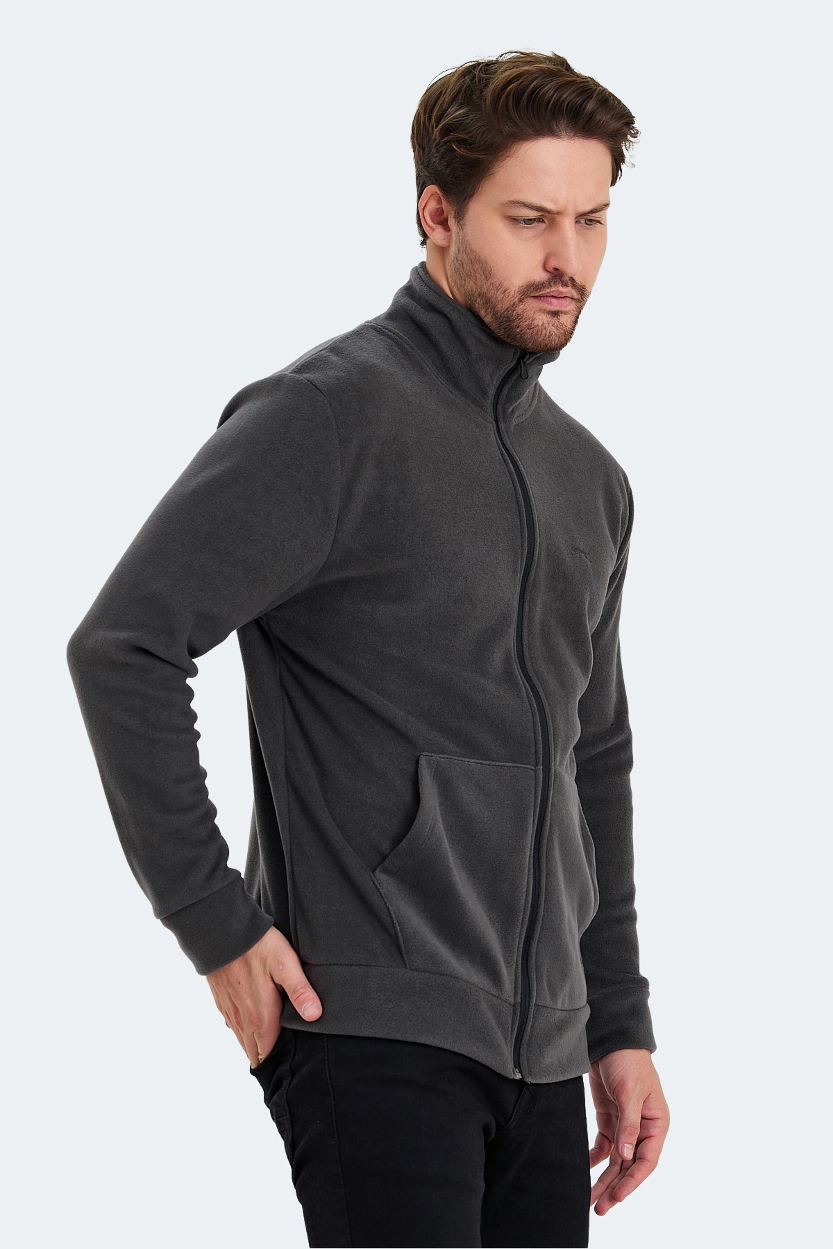 Slazenger SANSA Erkek  Koyu Gri Polar