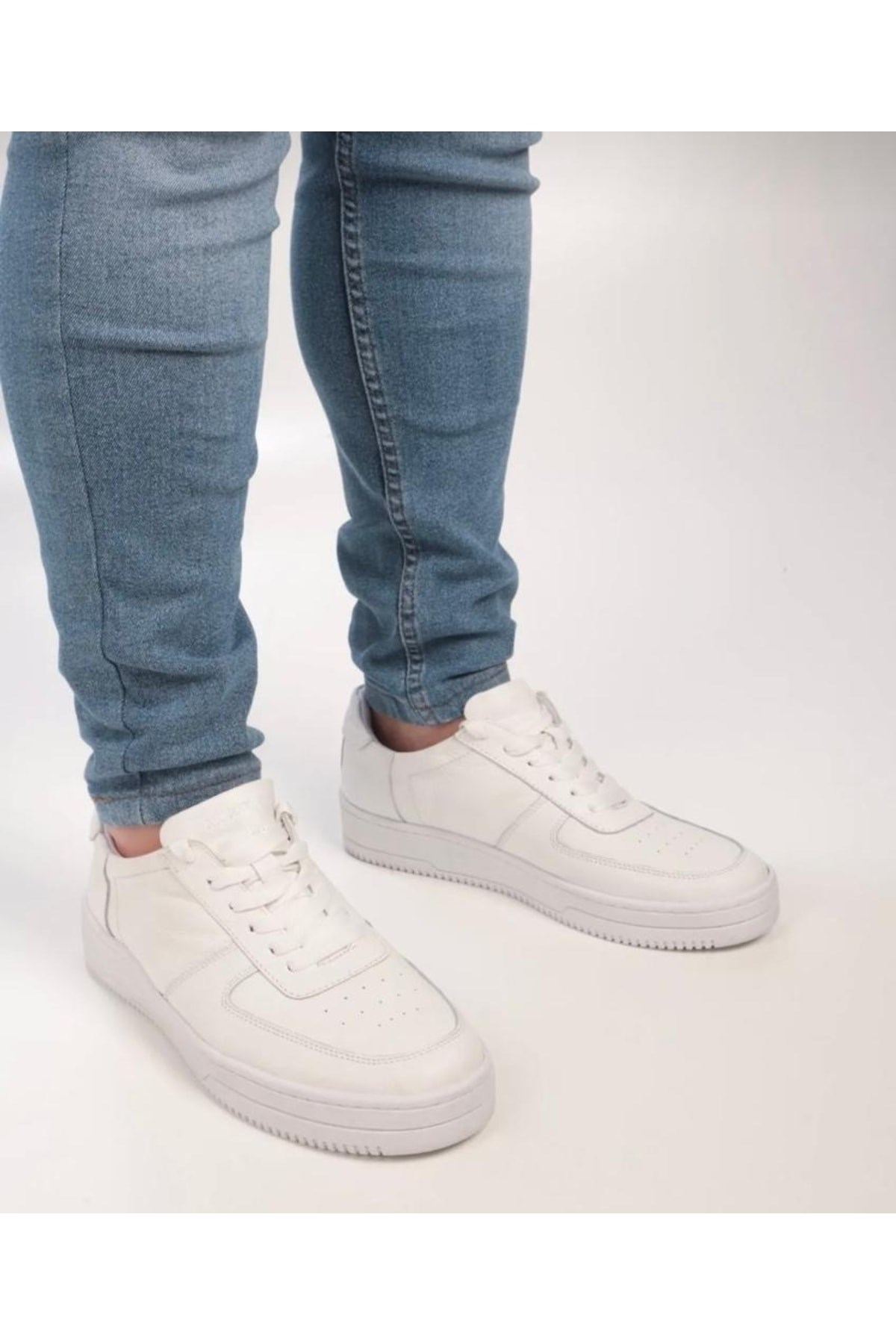 Günlük Hakiki Deri Sneaker Ayakkabı