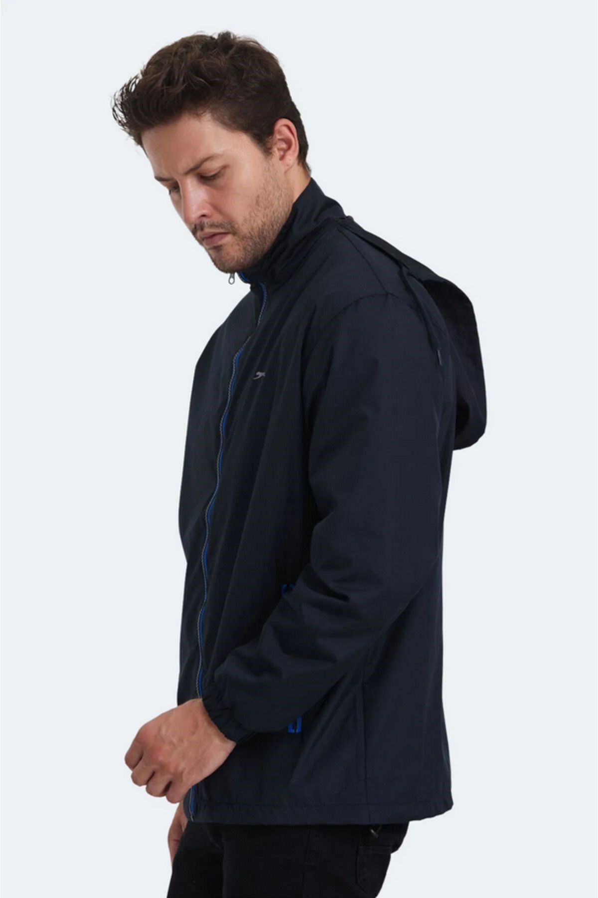 Slazenger RAREN Erkek Yağmurluk Lacivert ST23JE038 Slazenger RAREN Erkek Yağmurluk Lacivert ST23JE038