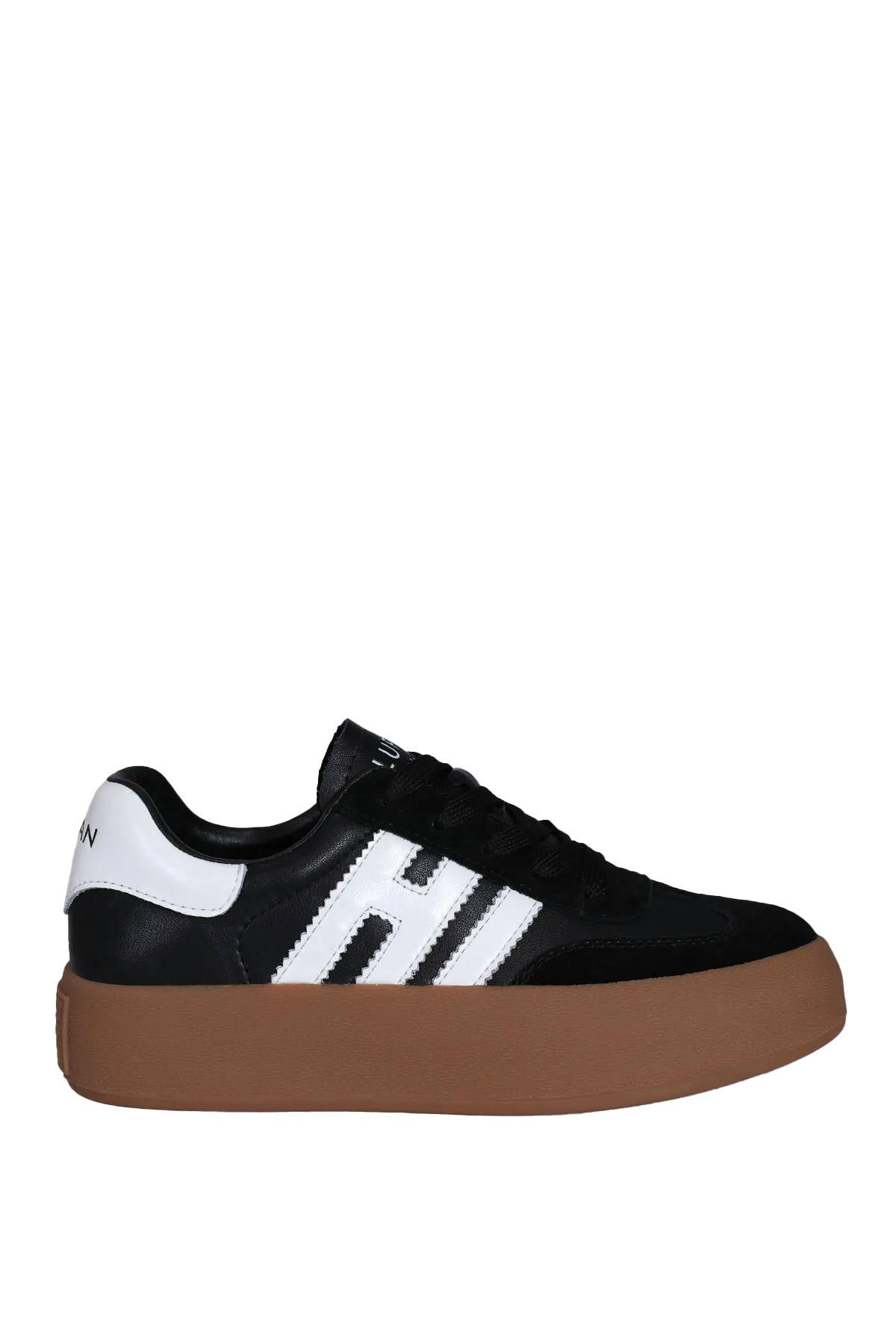 Hakiki Deri Bağcıklı Mira Kadın Sneaker Siyah Ayakkabı Hakiki Deri Bağcıklı Mira Kadın Sneaker Siyah Ayakkabı