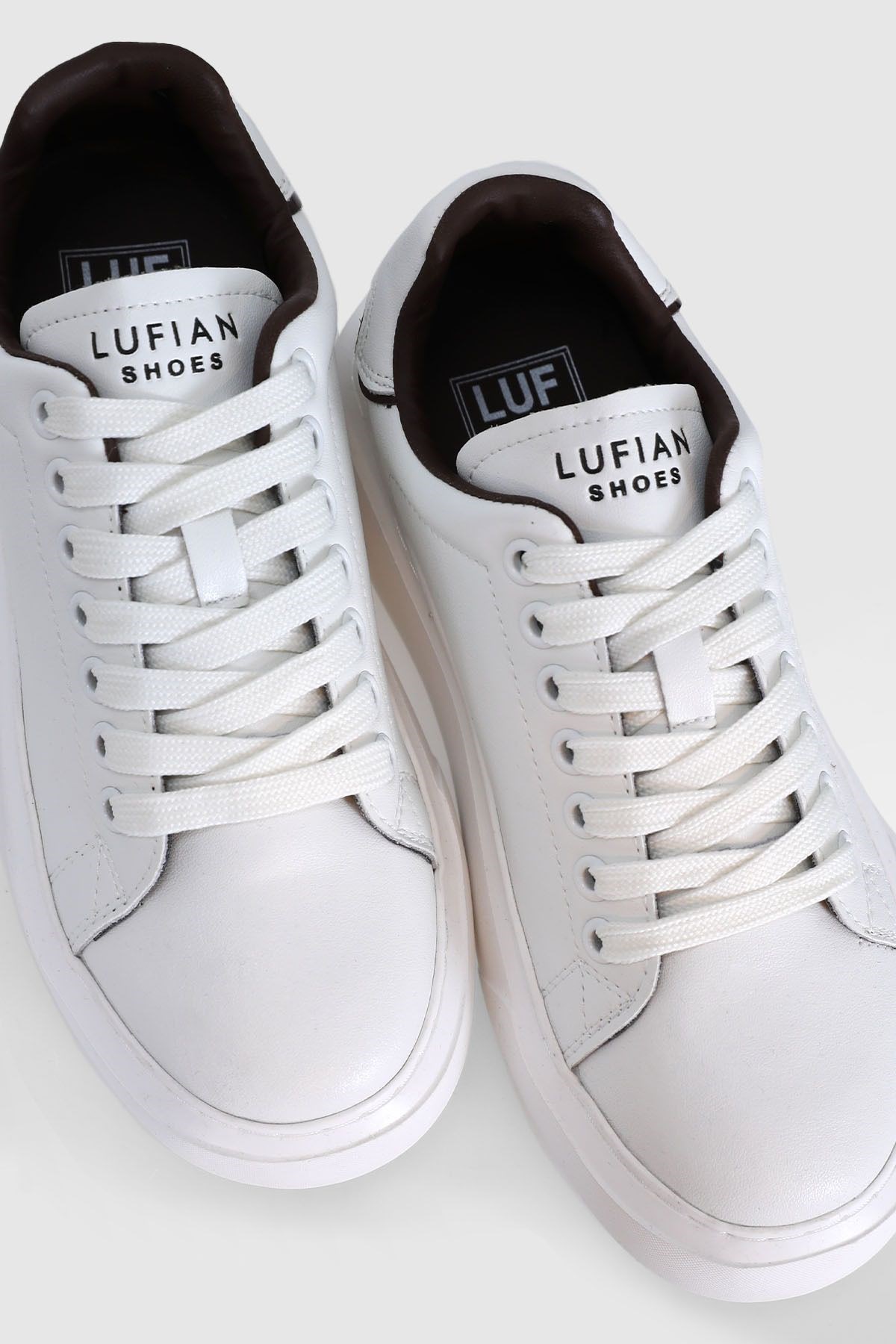 Hakiki Deri Bağcıklı Günlük Kadın Sneaker Ayakkabı Lufian Amy Beyaz Sneaker Hakiki Deri Bağcıklı Günlük Kadın Sneaker Ayakkabı Lufian Amy Beyaz Sneaker