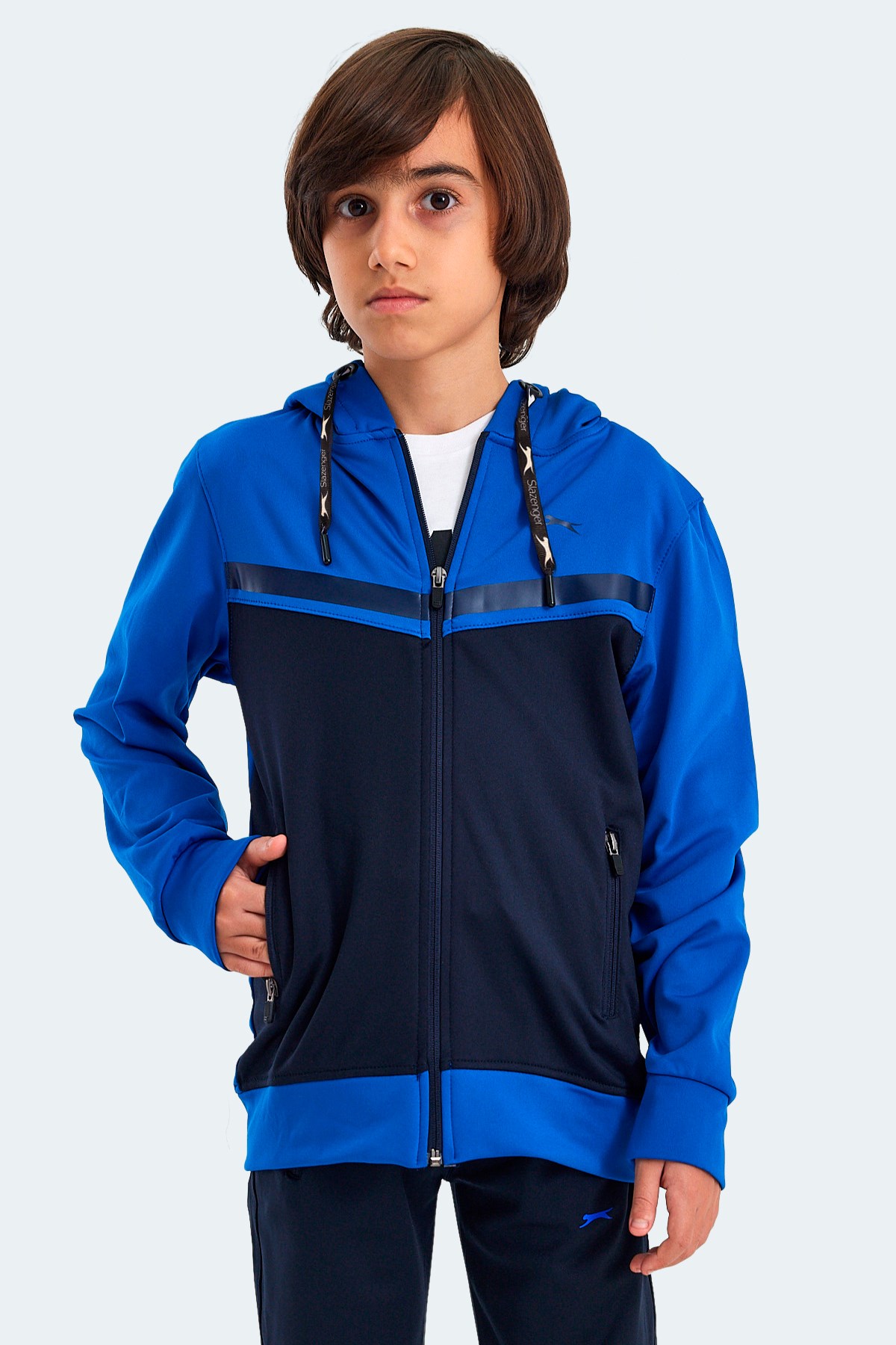 Slazenger NOON Erkek Çocuk Eşofman Takımı Lacivert / Saks Mavi ST24EC015