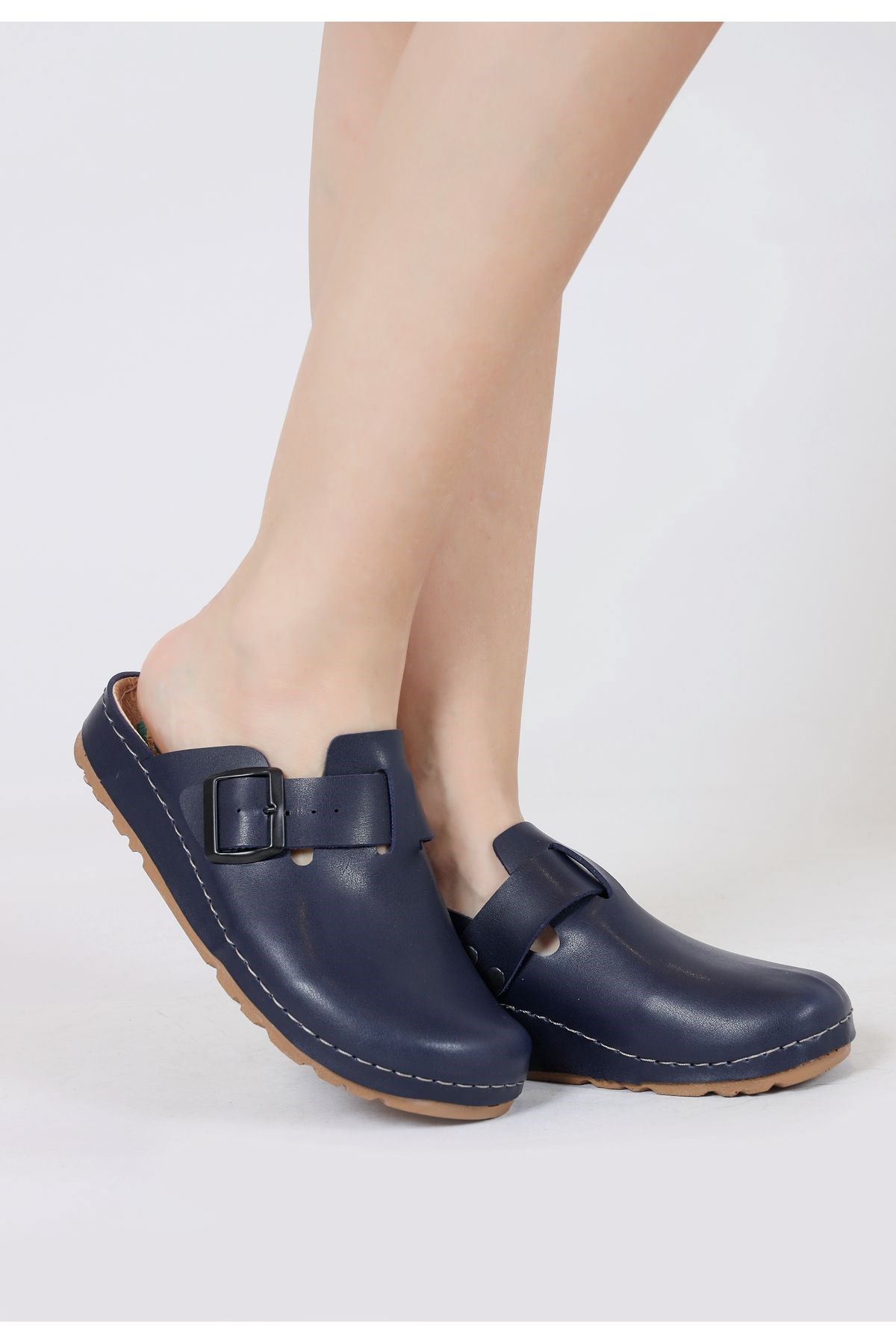 Anatomik Ortopedik Hemşire Doktor Aşçı Terliği Lacivert Sabo Unisex Terlik FLYSOFT S183.055/S182.060
