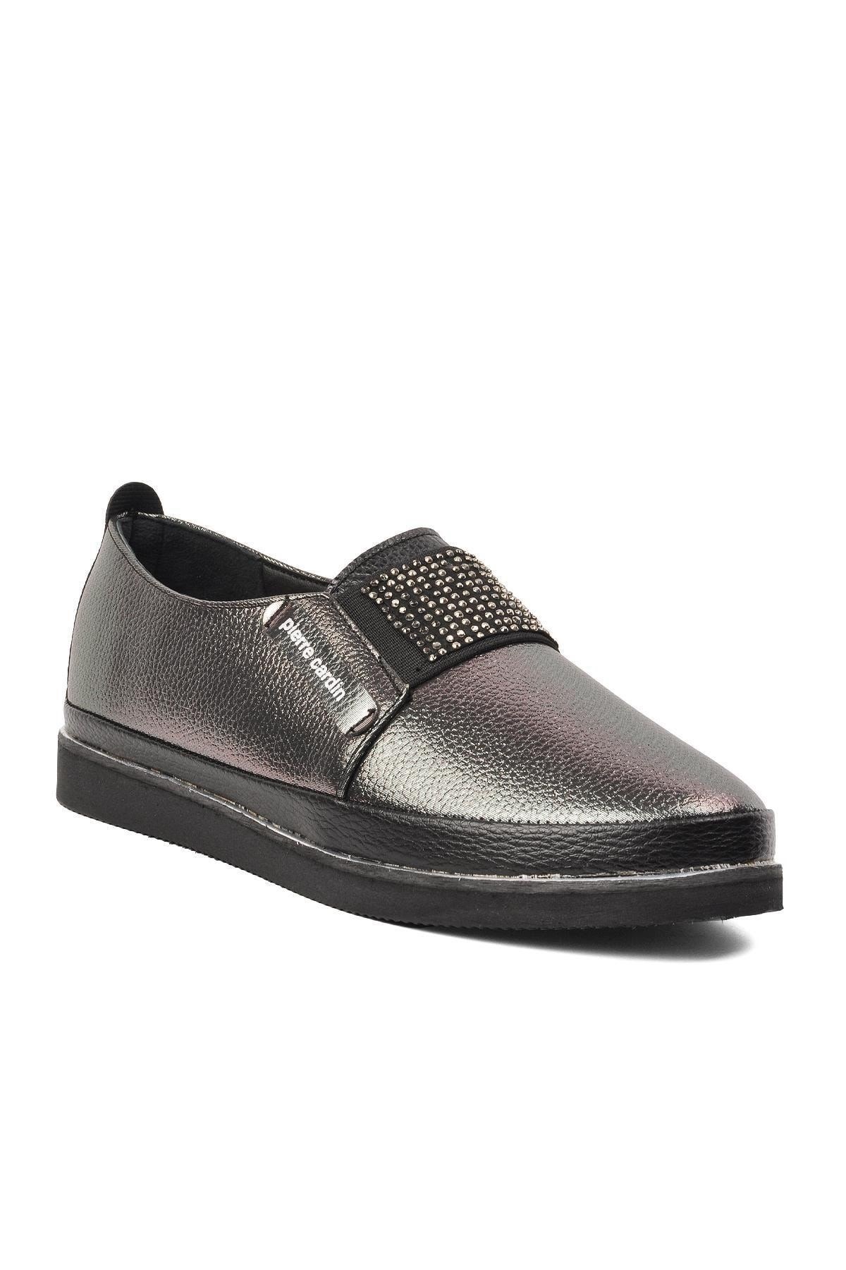 Pierre Cardin PC-51678 Kadın Günlük Ayakkabı Platin Taşlı