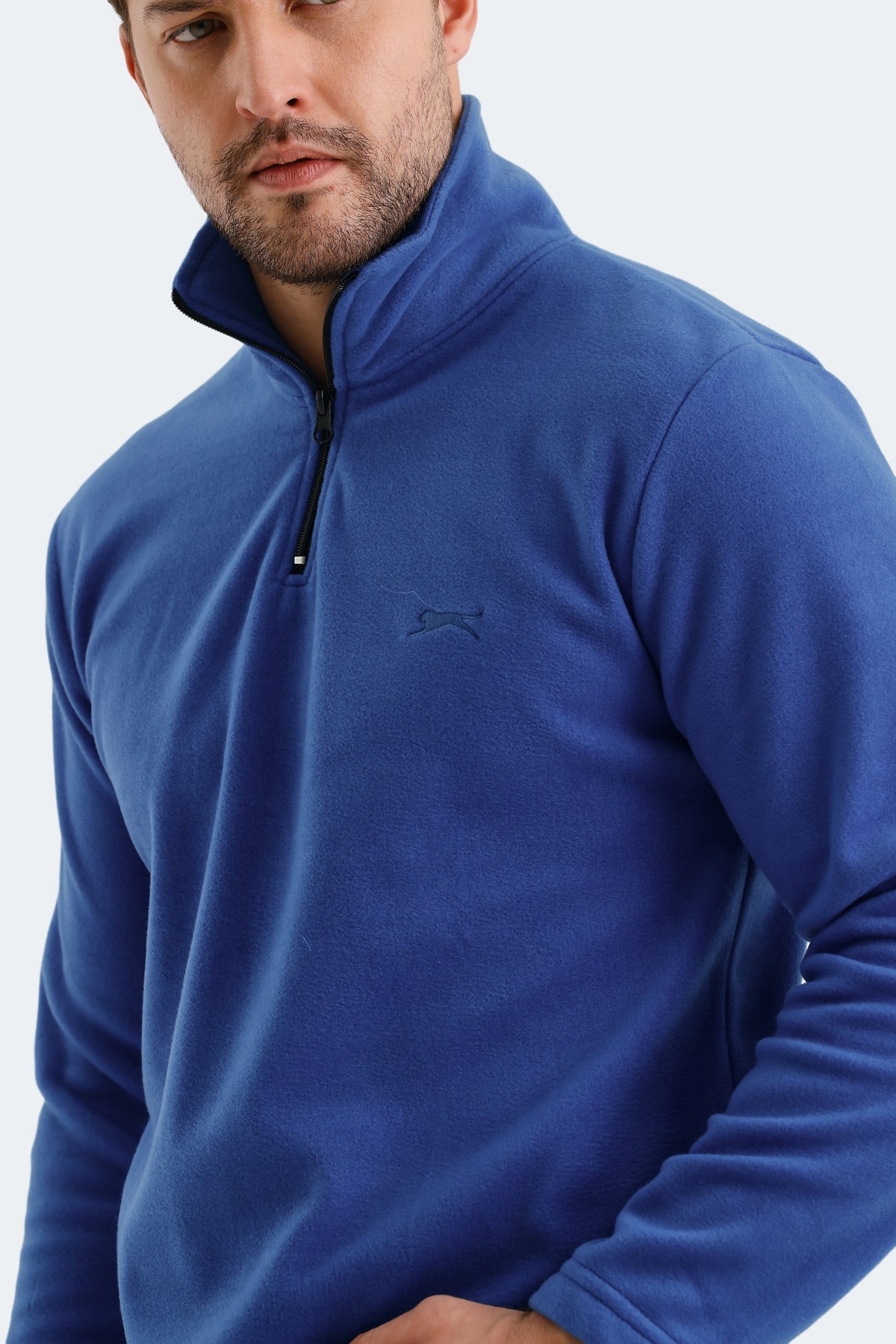 Slazenger SANNE IN Erkek Saks Mavi Polar ST21WE038 Slazenger SANNE IN Erkek Saks Mavi Polar ST21WE038
