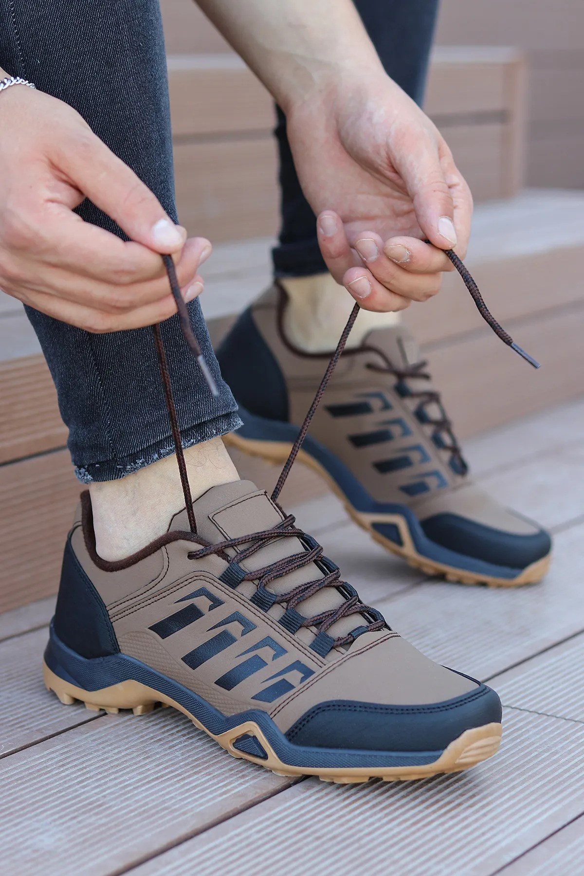 İncim Trekmax Kahverengi Outdoor Soğuğa&Suya Dayanıklı Kaydırmaz Taban Trekking Erkek Kısa Bot