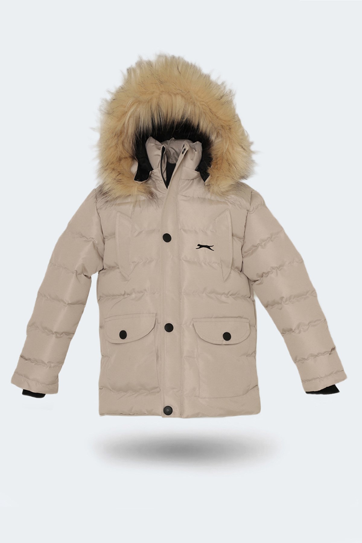 Slazenger NAPOLI Unisex Çocuk Mont Kaban Taş Gri ST23JC054 Slazenger NAPOLI Unisex Çocuk Mont Kaban Taş Gri ST23JC054