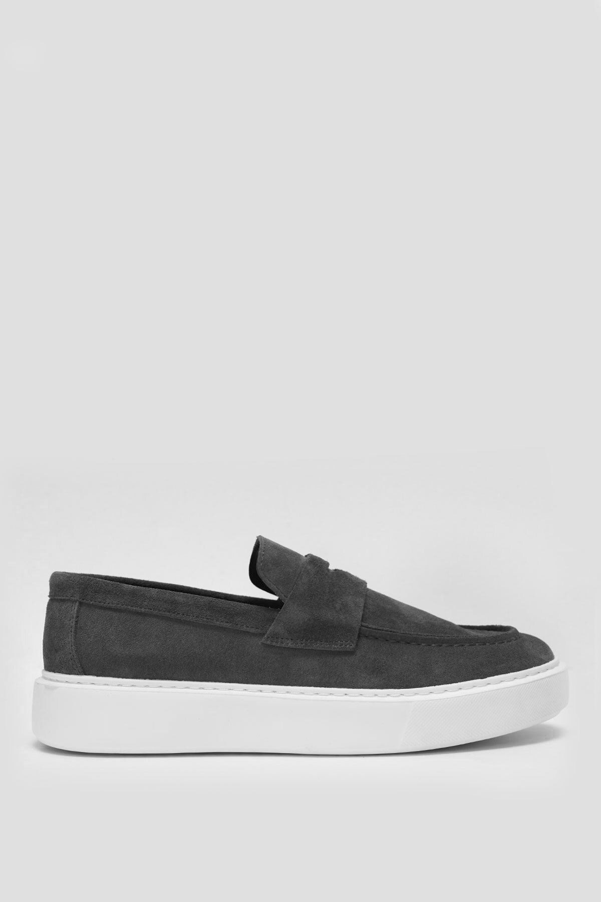 Hakiki Deri Bağcıksız Günlük Erkek Sneaker Lufian Alex Açık Gri Sneaker Hakiki Deri Bağcıksız Günlük Erkek Sneaker Lufian Alex Açık Gri Sneaker