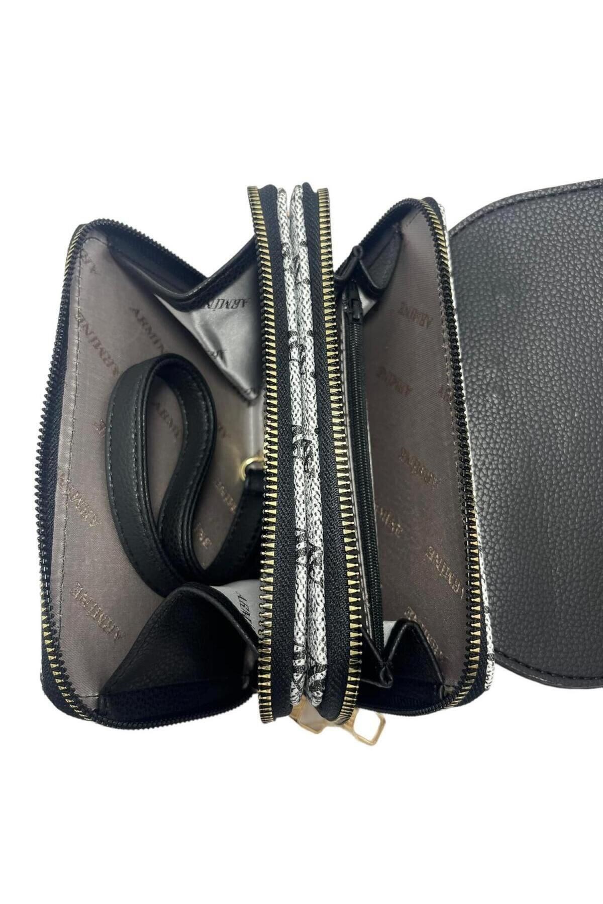 Armine Model 381 Bağcıklı Gri Noktalı Kadın Omuz Çantası Armine Model 381 Bağcıklı Gri Noktalı Kadın Omuz Çantası