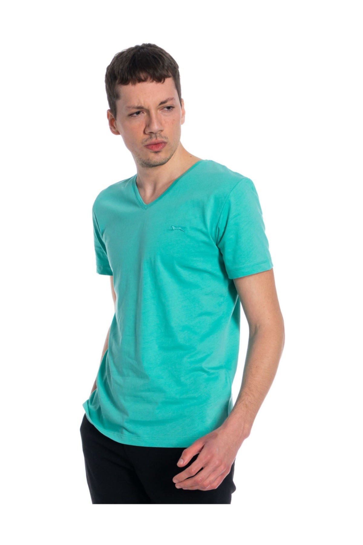 Slazenger Sargon Erkek T-shirt K.yeşil St10te112 ST10TE112