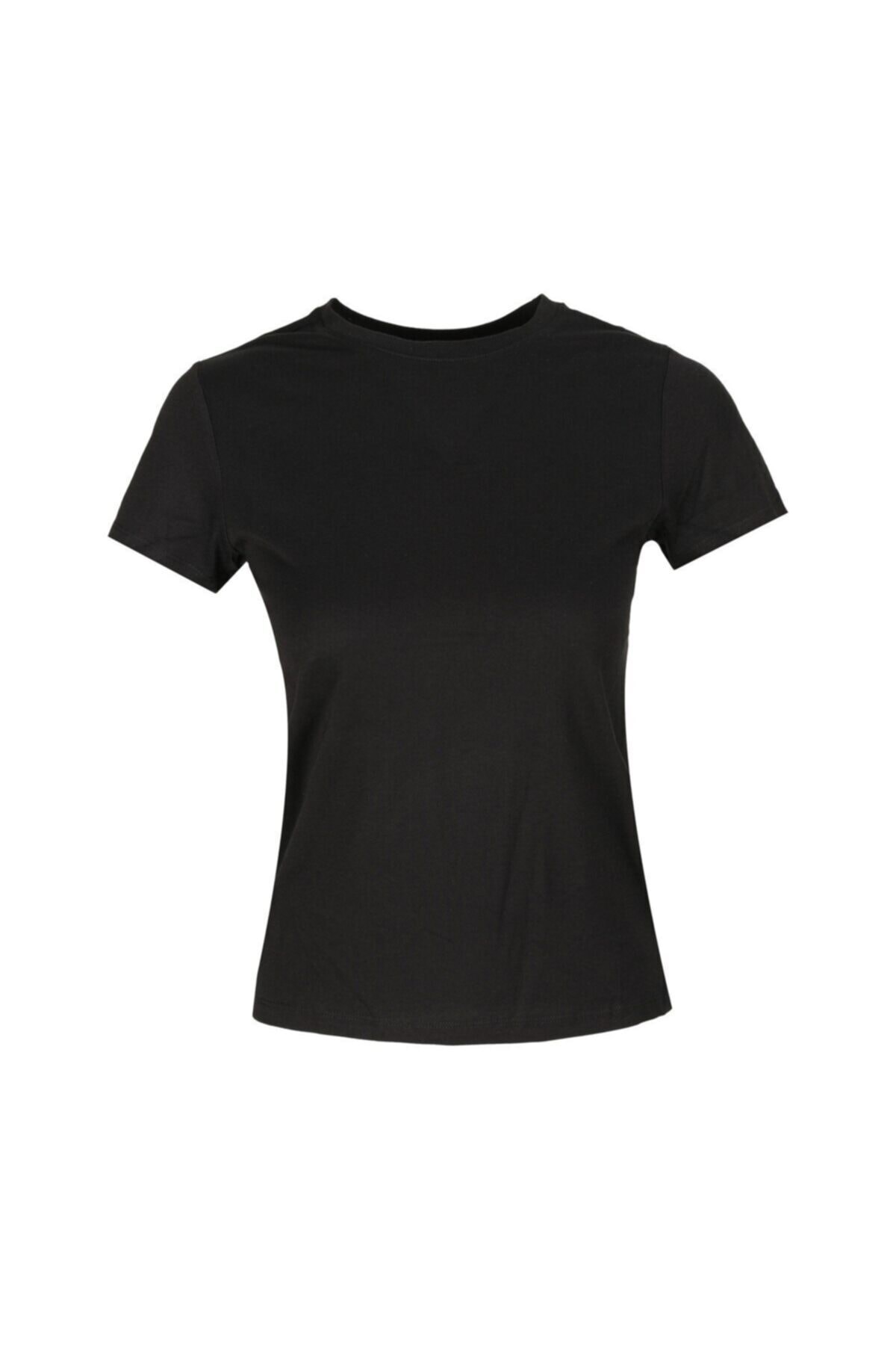 lumberjack CT131 BASIC MODAL C NECK Siyah Kadın T-Shirt 100581843 CT131 BASIC MODAL C NECK