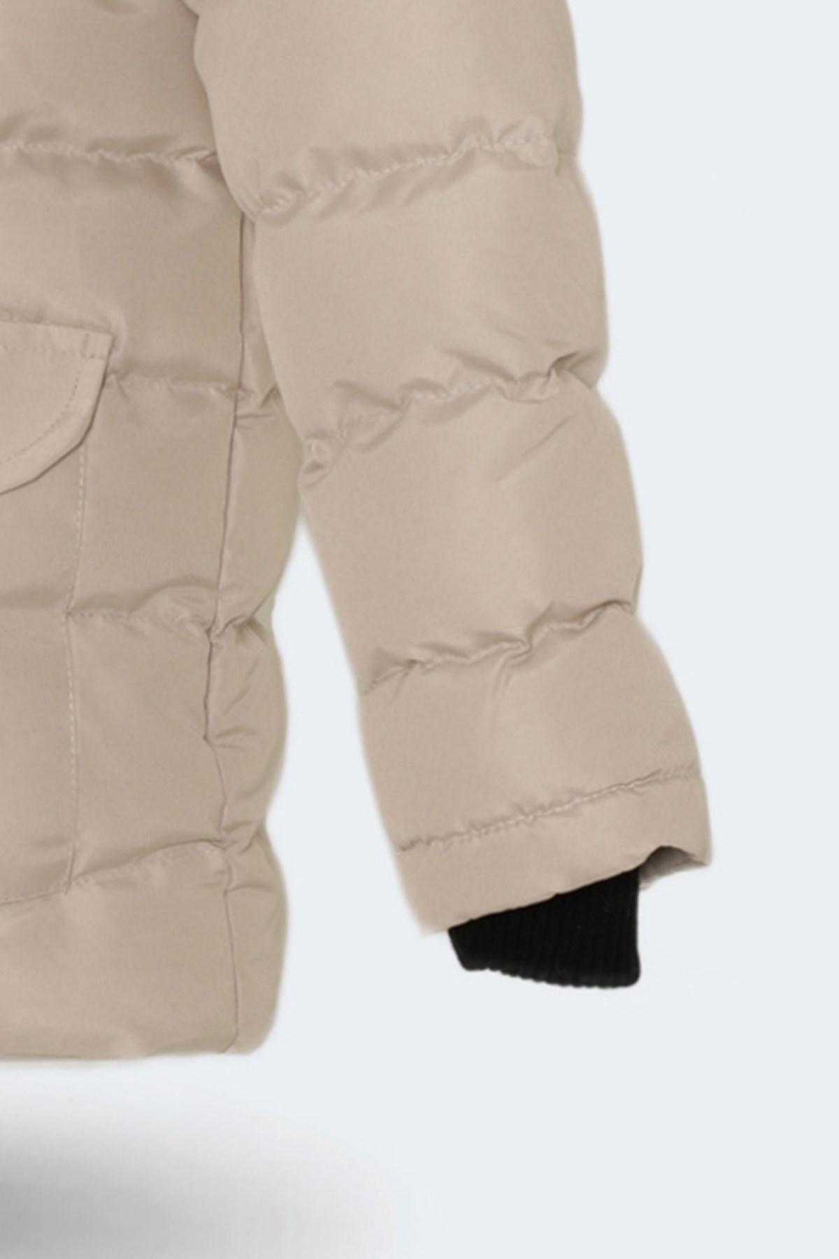 Slazenger NAPOLI Unisex Çocuk Mont Kaban Taş Gri ST23JC054 Slazenger NAPOLI Unisex Çocuk Mont Kaban Taş Gri ST23JC054
