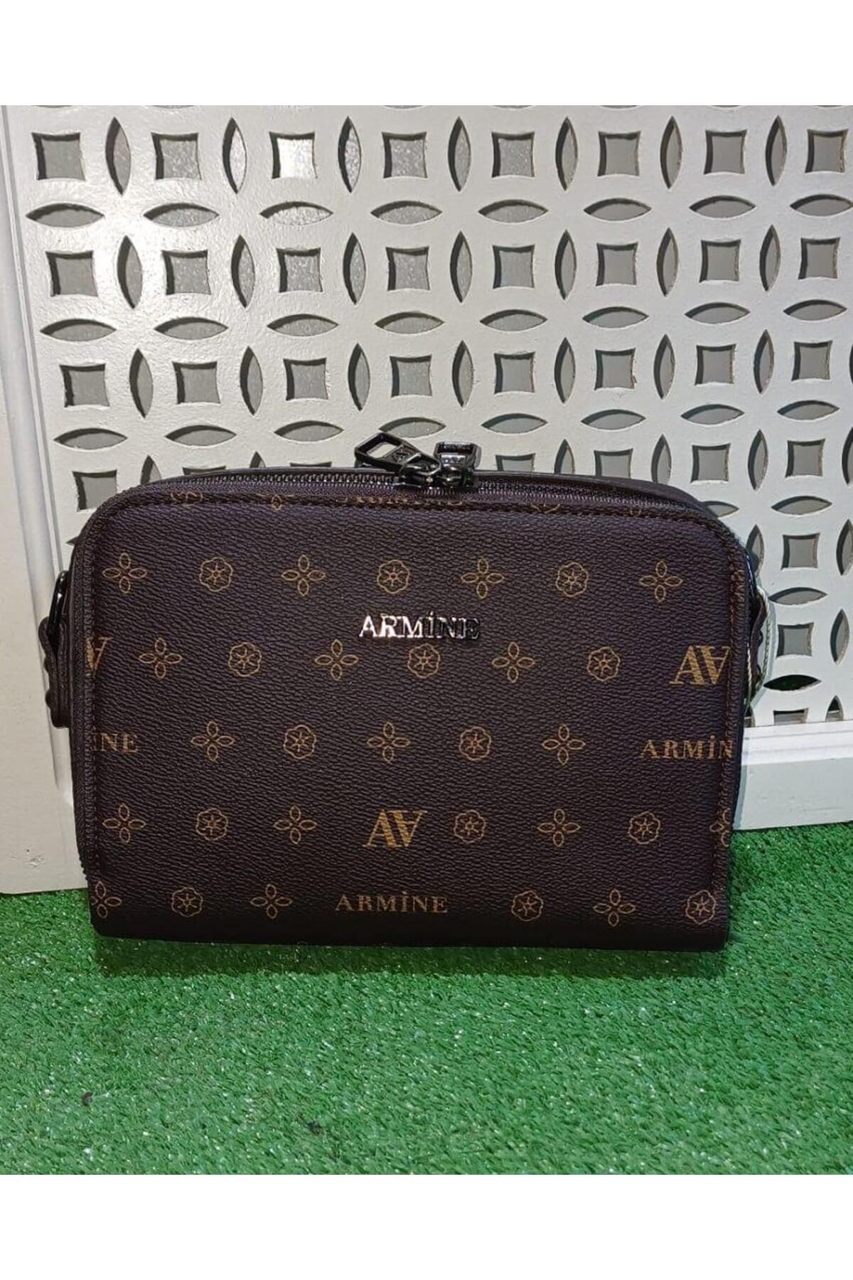 Armine 228 Model Kodlu Kahve Baskılı Kadın Omuz Çantası - Kahverengi Omuz Çantası Armine 228 Model Kodlu Kahve Baskılı Kadın Omuz Çantası - Kahverengi Omuz Çantası