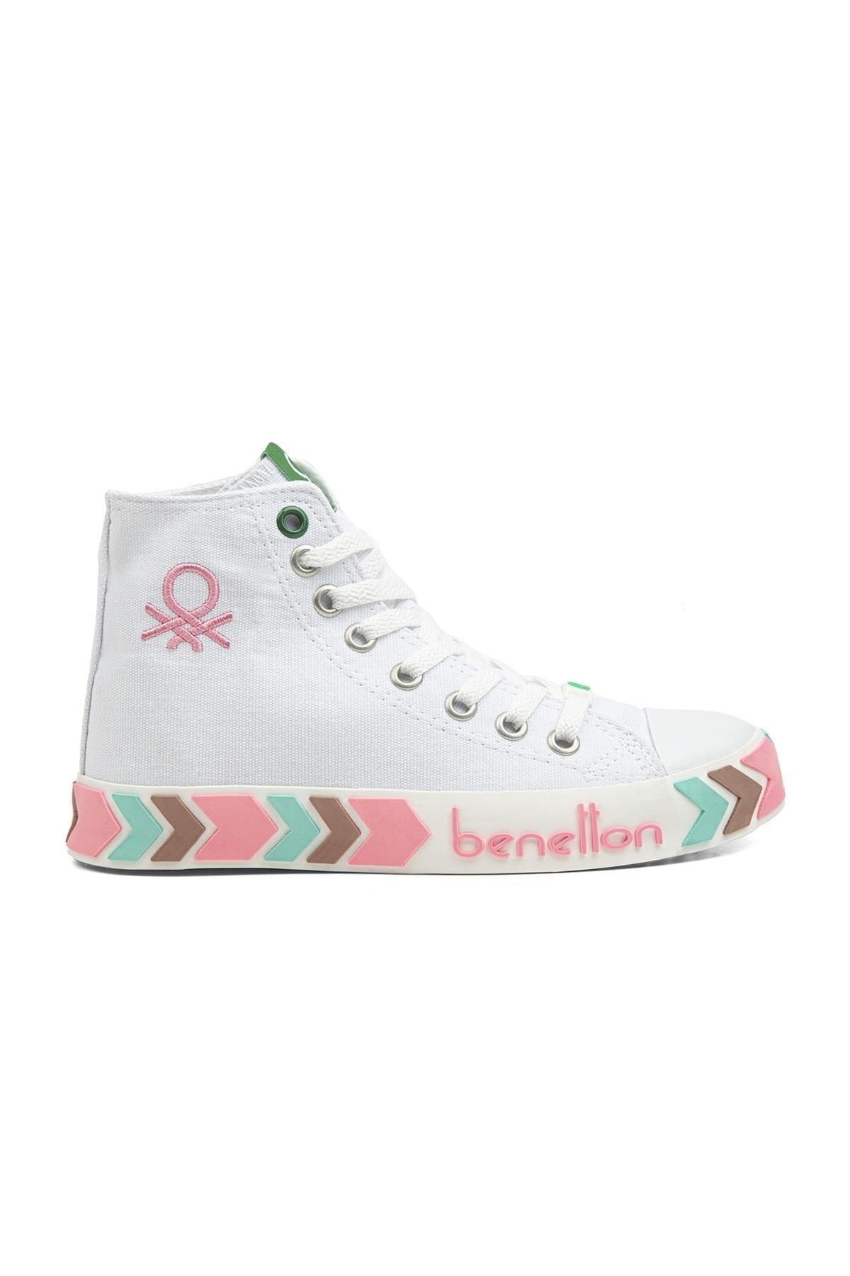 Benetton ® | Bn-30621-3374 Beyaz Pembe - Kadın Spor Ayakkabı Benetton ® | Bn-30621-3374 Beyaz Pembe - Kadın Spor Ayakkabı