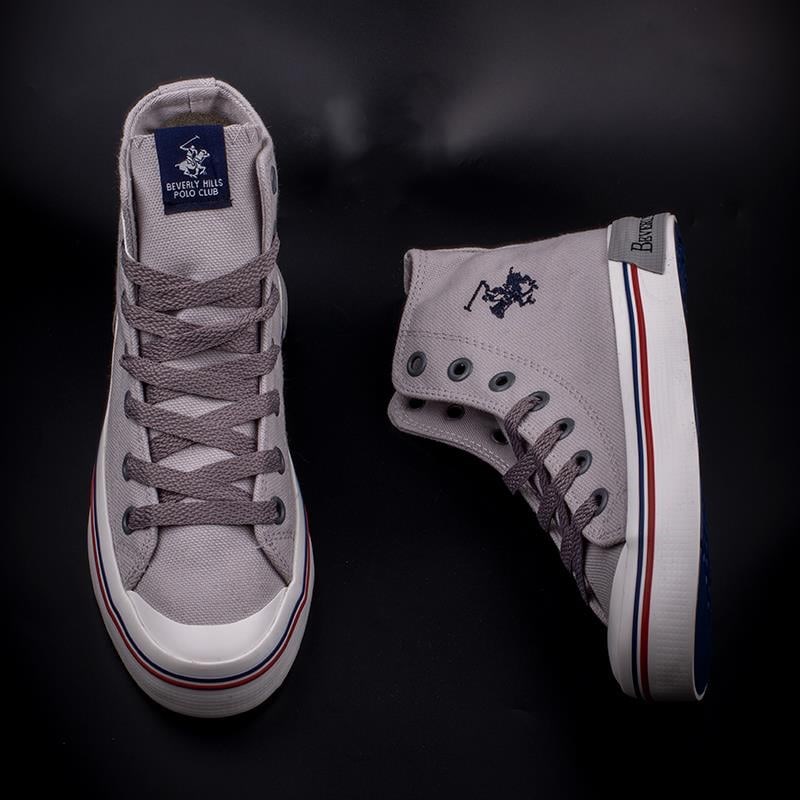 Beverly Hills Polo Club Gri Keten Günlük Kadın Sneaker PO-10141 Beverly Hills Polo Club Gri Keten Günlük Kadın Sneaker PO-10141