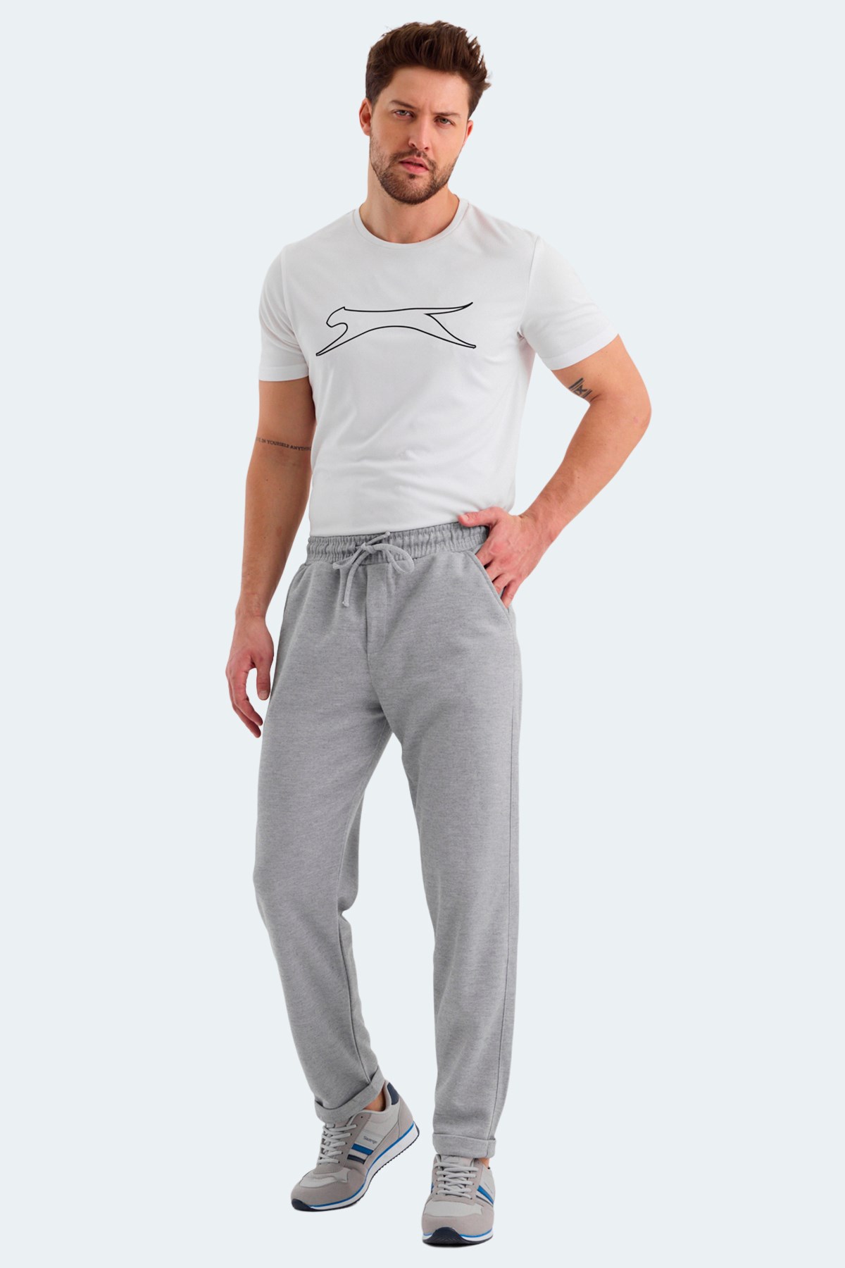 Slazenger NADICA Erkek Cepli Gri Eşofman Altı ST24PE027 Gri Slazenger NADICA Erkek Cepli Gri Eşofman Altı ST24PE027 Gri