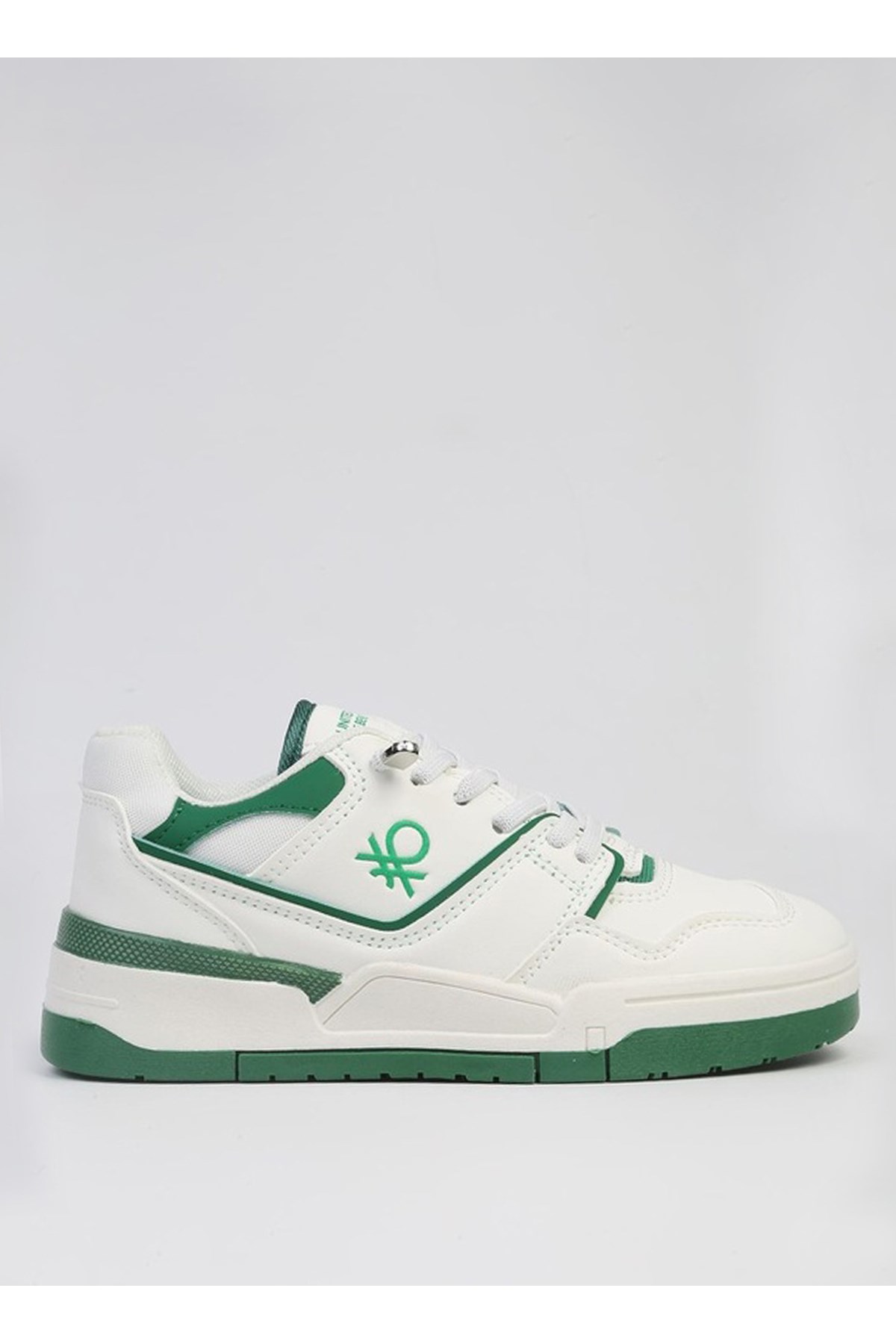 Benetton Beyaz - Yeşil Erkek Sneaker BNI-10082 5003144300