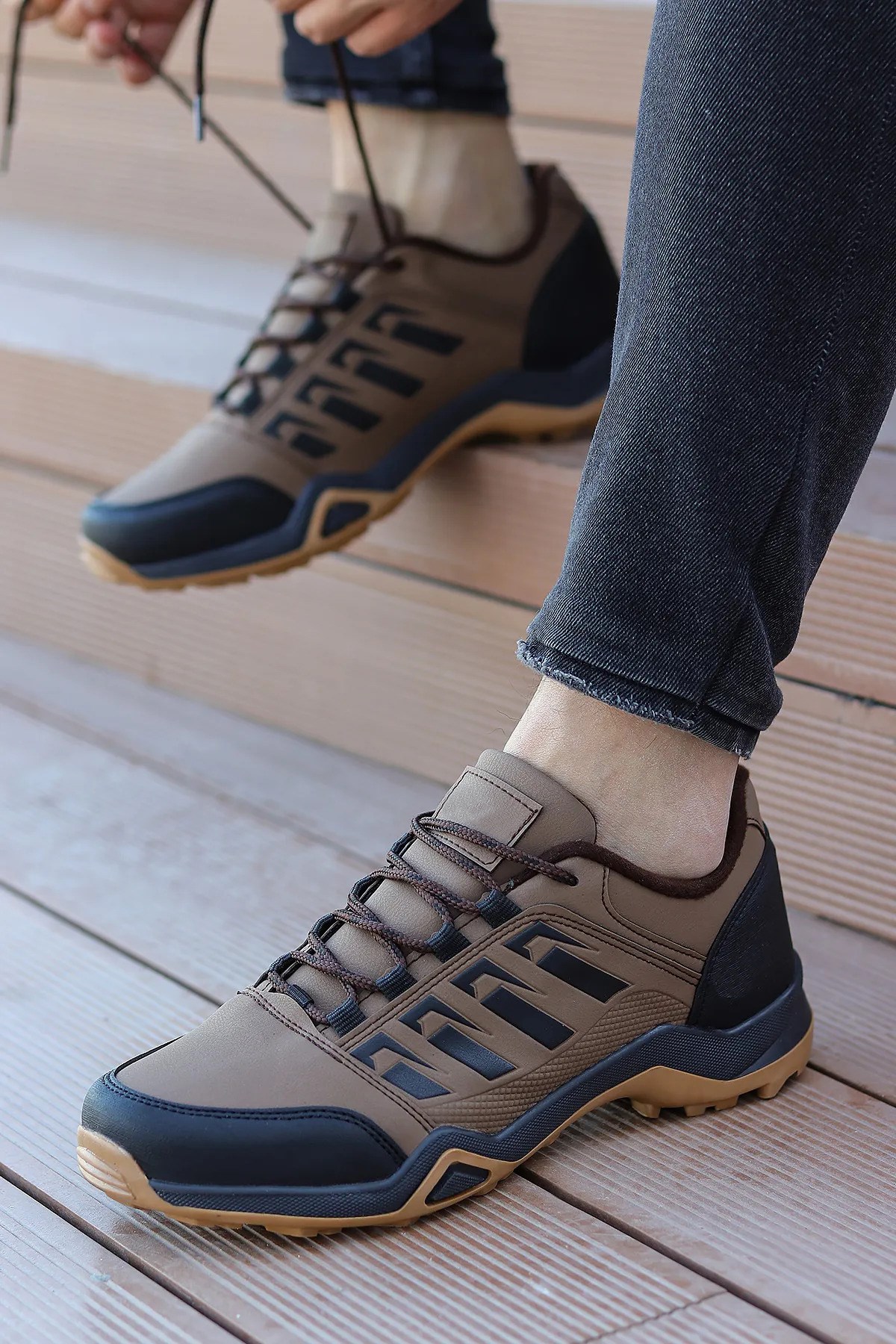 İncim Trekmax Kahverengi Outdoor Soğuğa&Suya Dayanıklı Kaydırmaz Taban Trekking Erkek Kısa Bot