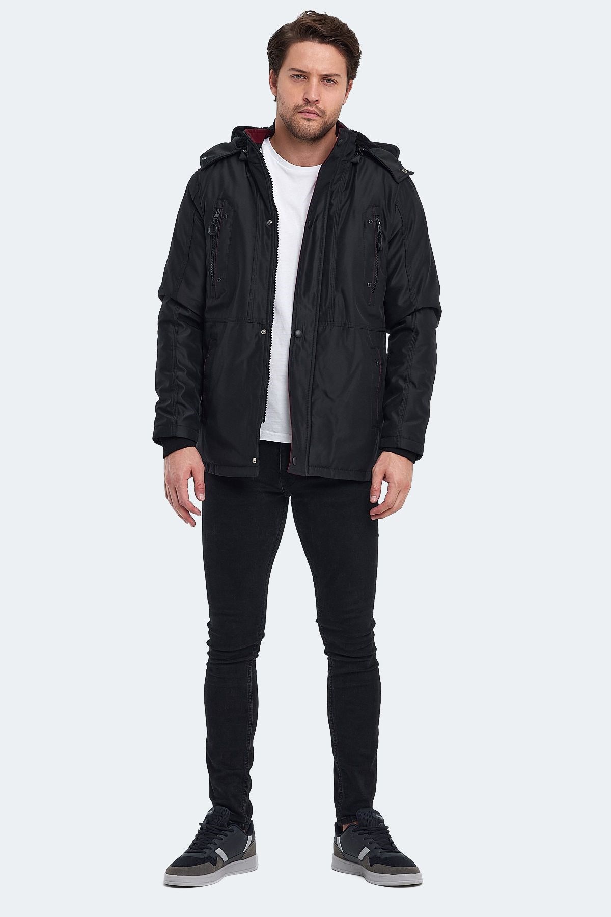 Slazenger Hold Erkek Mont Siyah