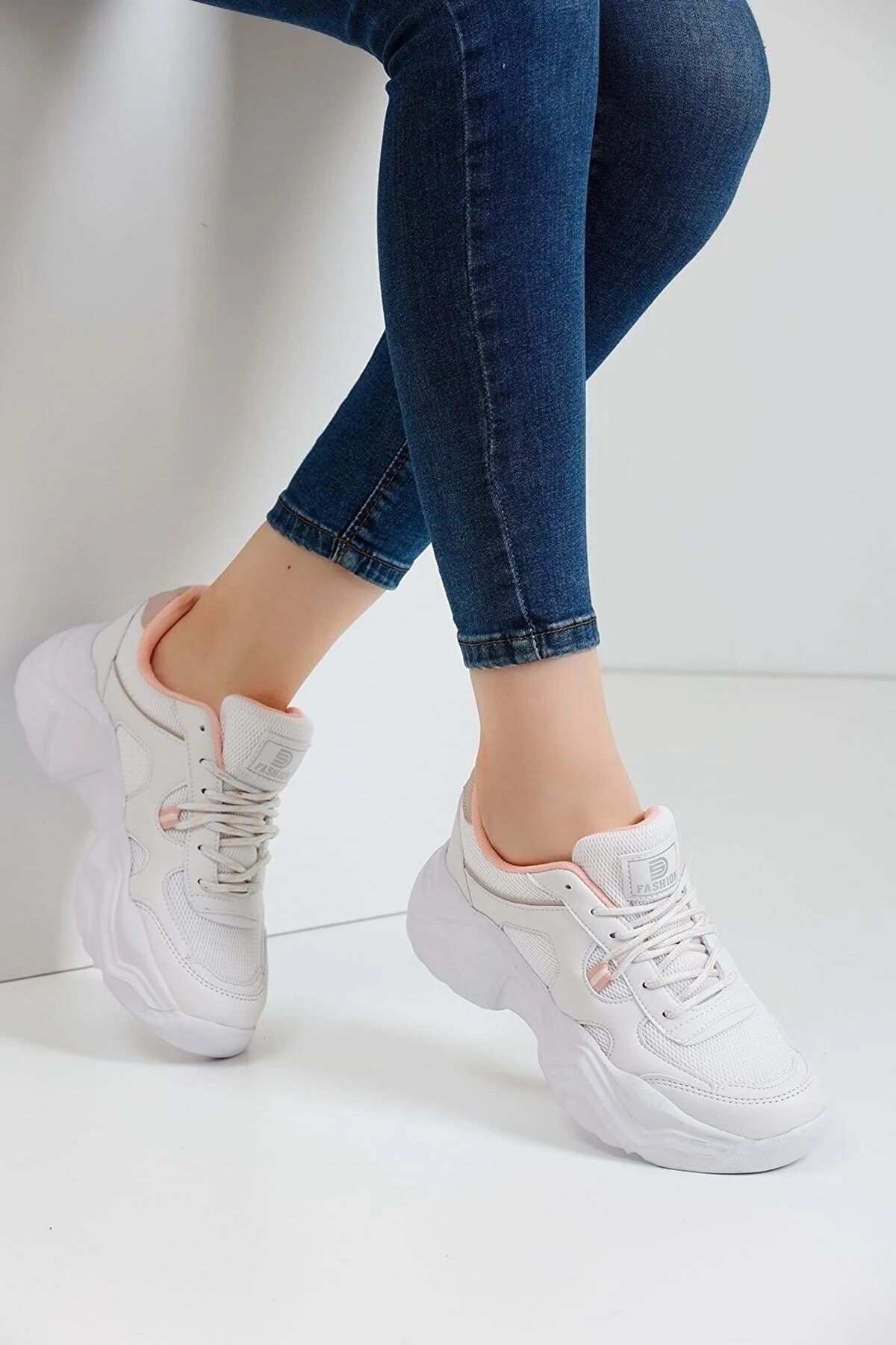 DarkStep 143 Rahat Kalın Taban Kadın Sneaker Spor Ayakkabı PRA-9546636-299117