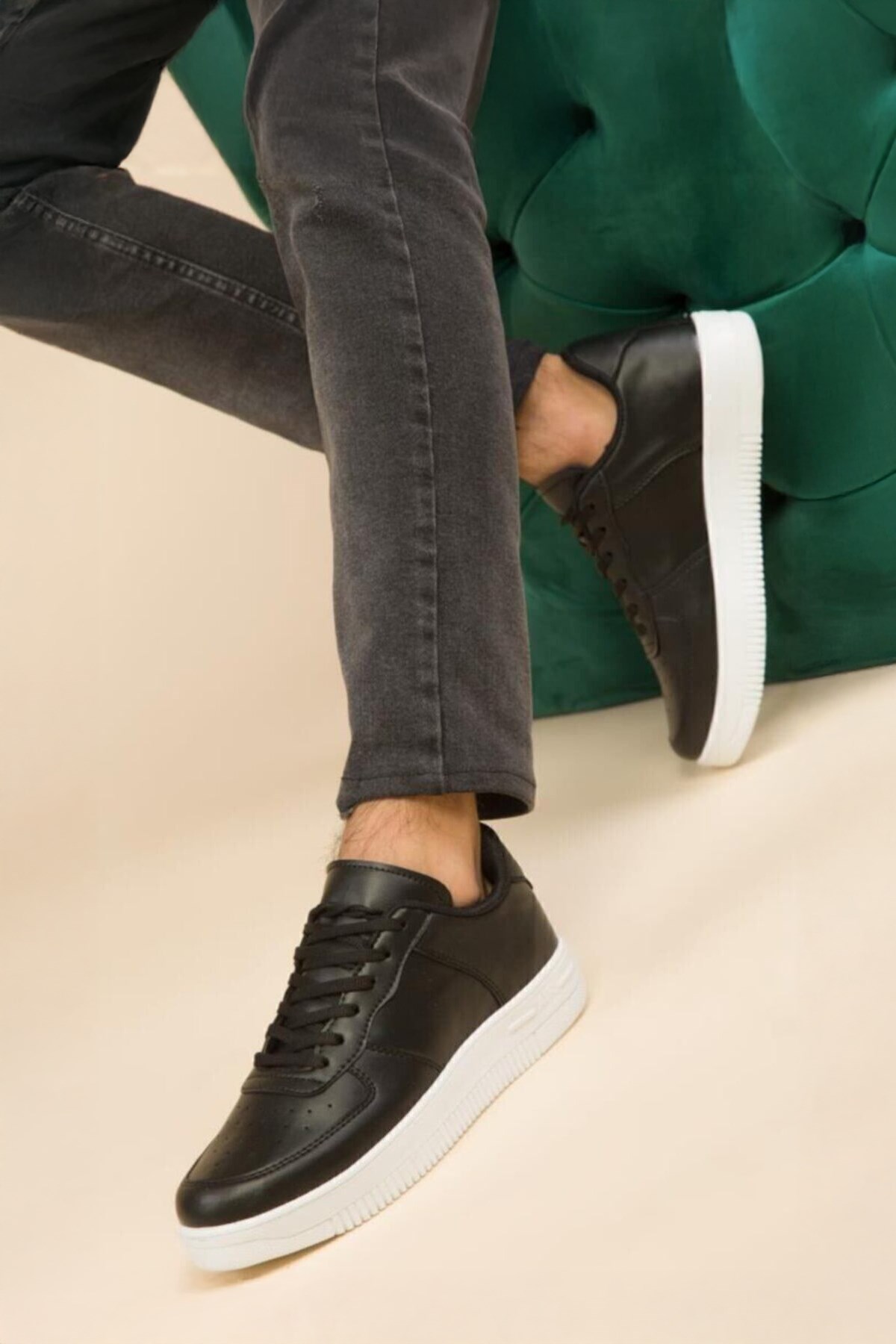 İncim Siyah/Beyaz Lifestyle Unisex Spor Ayakkabı Günlük Sneaker AİRFORCE