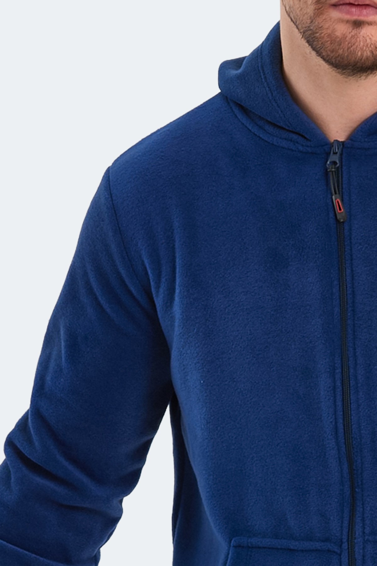 Slazenger SAMSON IN Erkek Fermuarlı Kapüşonlu Cepli Indigo Polar Slazenger SAMSON IN Erkek Fermuarlı Kapüşonlu Cepli Indigo Polar