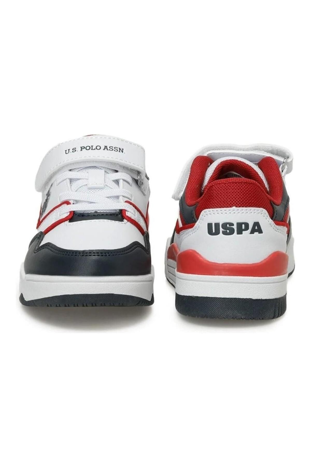 U.S. Polo Assn. 4m Martell JR Çocuk Ayakkabı Beyaz Kırmızı U.S. Polo Assn. 4m Martell JR Çocuk Ayakkabı Beyaz Kırmızı